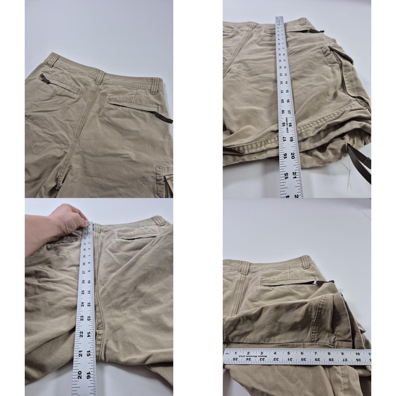 American Eagle Outfitters VINTAGE? No. Y2K American Eagle Outfitters Cargo Shorts Mens 38 Beige Canvas Drawstring Size US 38 / EU 54 - 8 Thumbnail