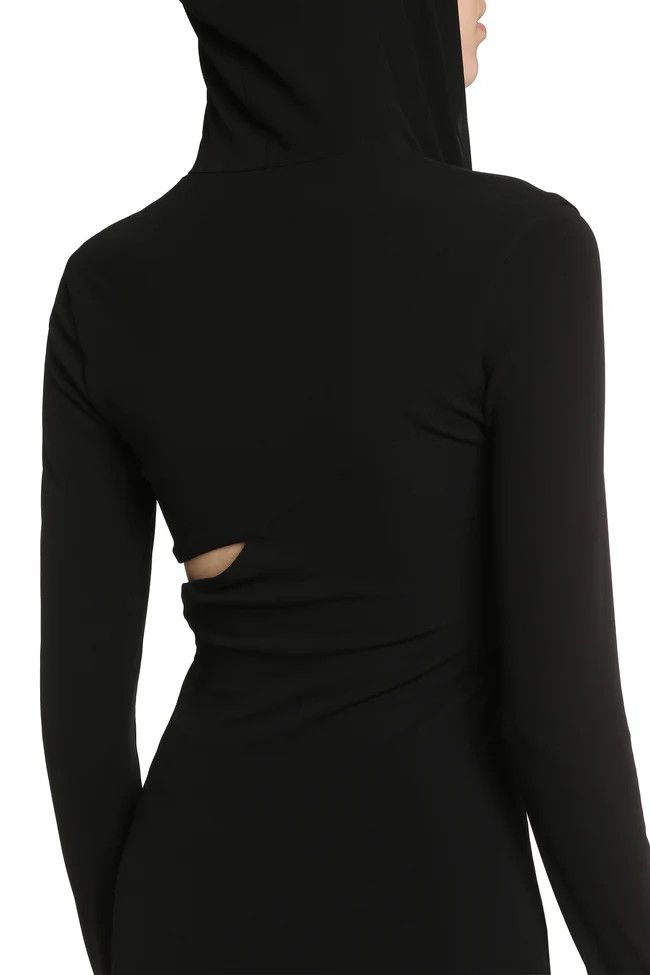 Versace o1y0226 Maxi Dress in Black Size M / US 6-8 / IT 42-44 - 6 Thumbnail