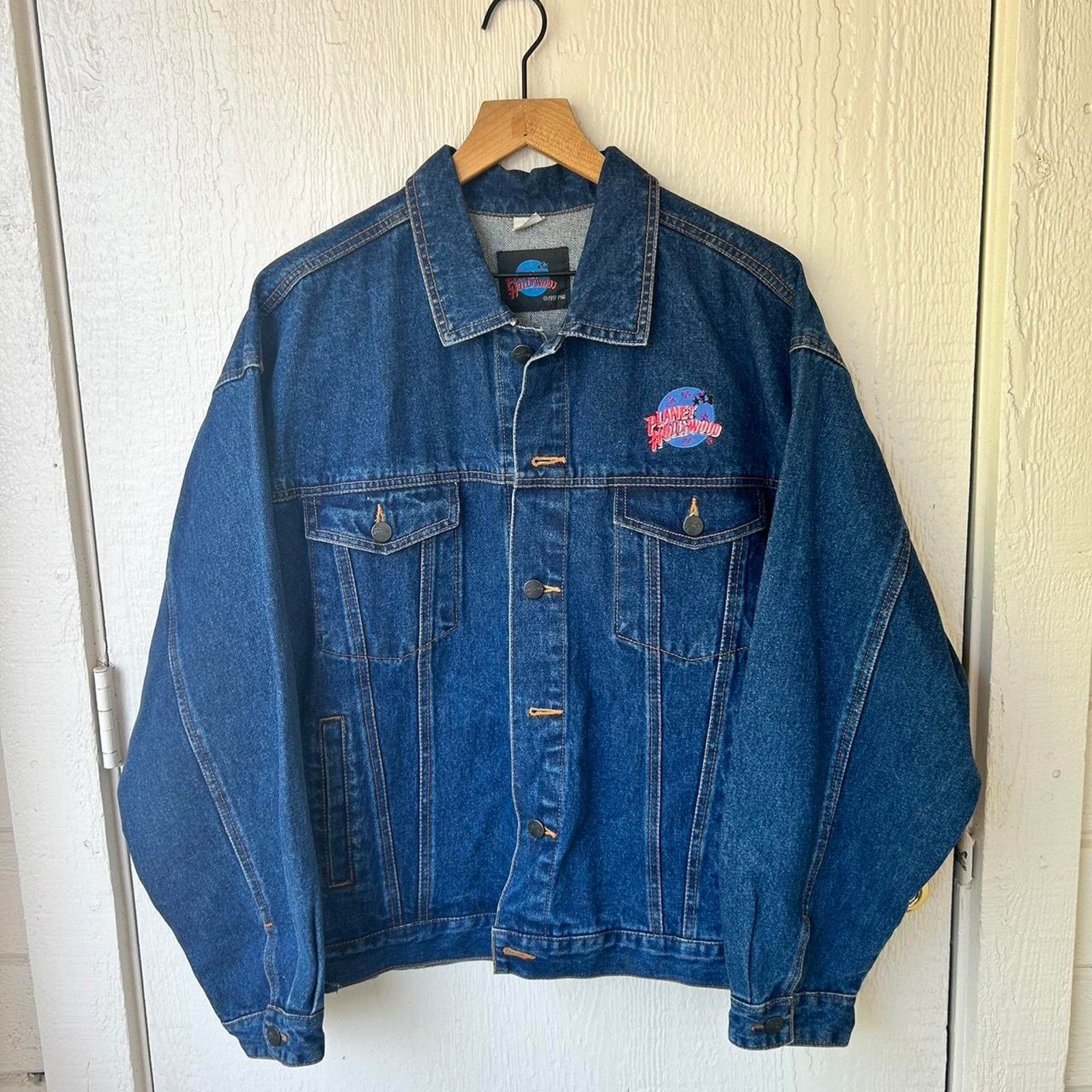 Planet Hollywood 90s planet hollywood jean jacket Grailed