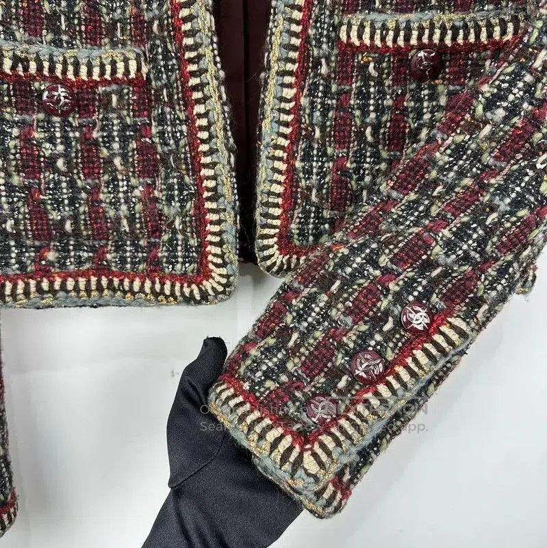 Chanel Chanel Multicolor Wool Jacket for Women . Size M / US 6-8 / IT 42-44 - 4 Thumbnail