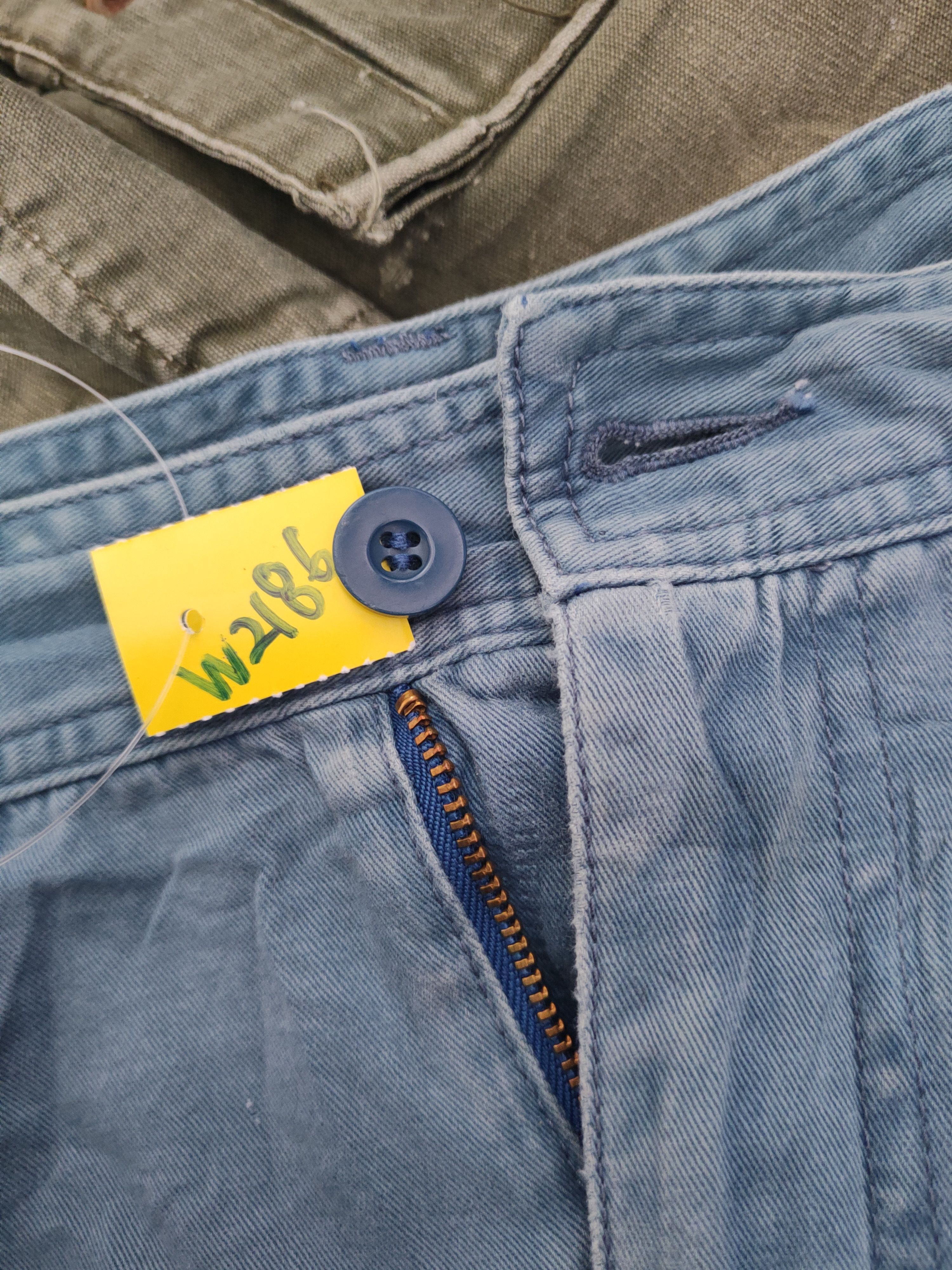 Japanese Brand N evolutions Blue Faded Multipocket Cargo Pants #W2186 Size US 30 / EU 46 - 16 Thumbnail