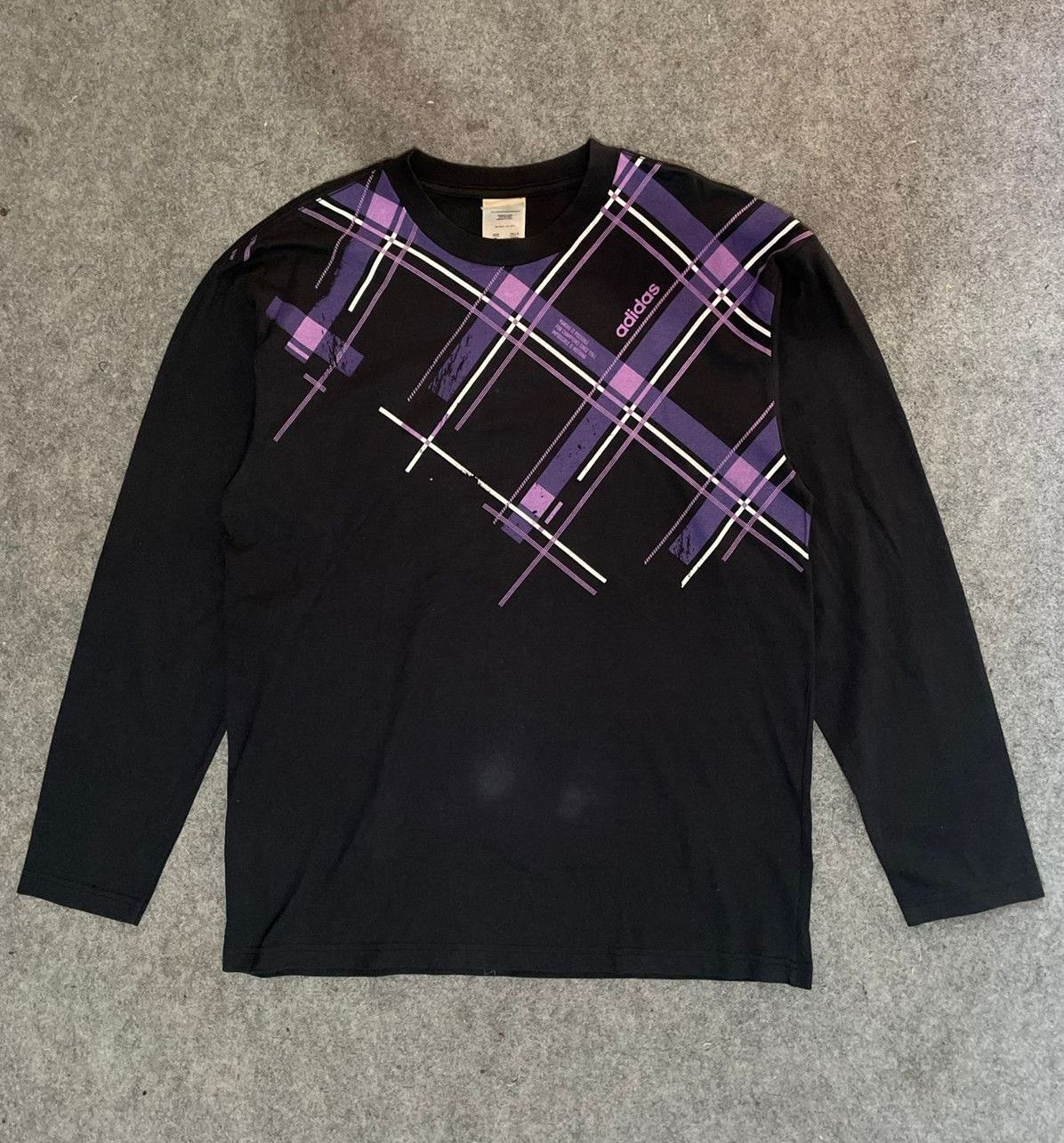 Adidas Vintage Adidas Longsleeve T-shirt Made in Canada Rare Size US XL / EU 56 / 4 - 1 Thumbnail