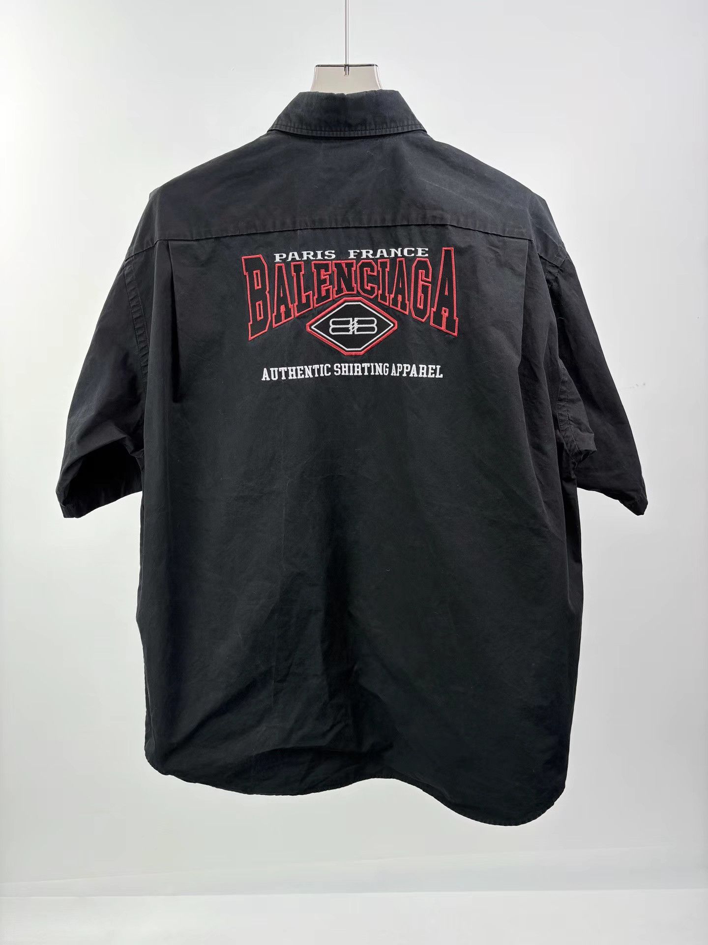 Balenciaga BALENCIAGA Batwing Short Sleeve Shirt Size US XS / EU 42 / 0 - 2 Thumbnail