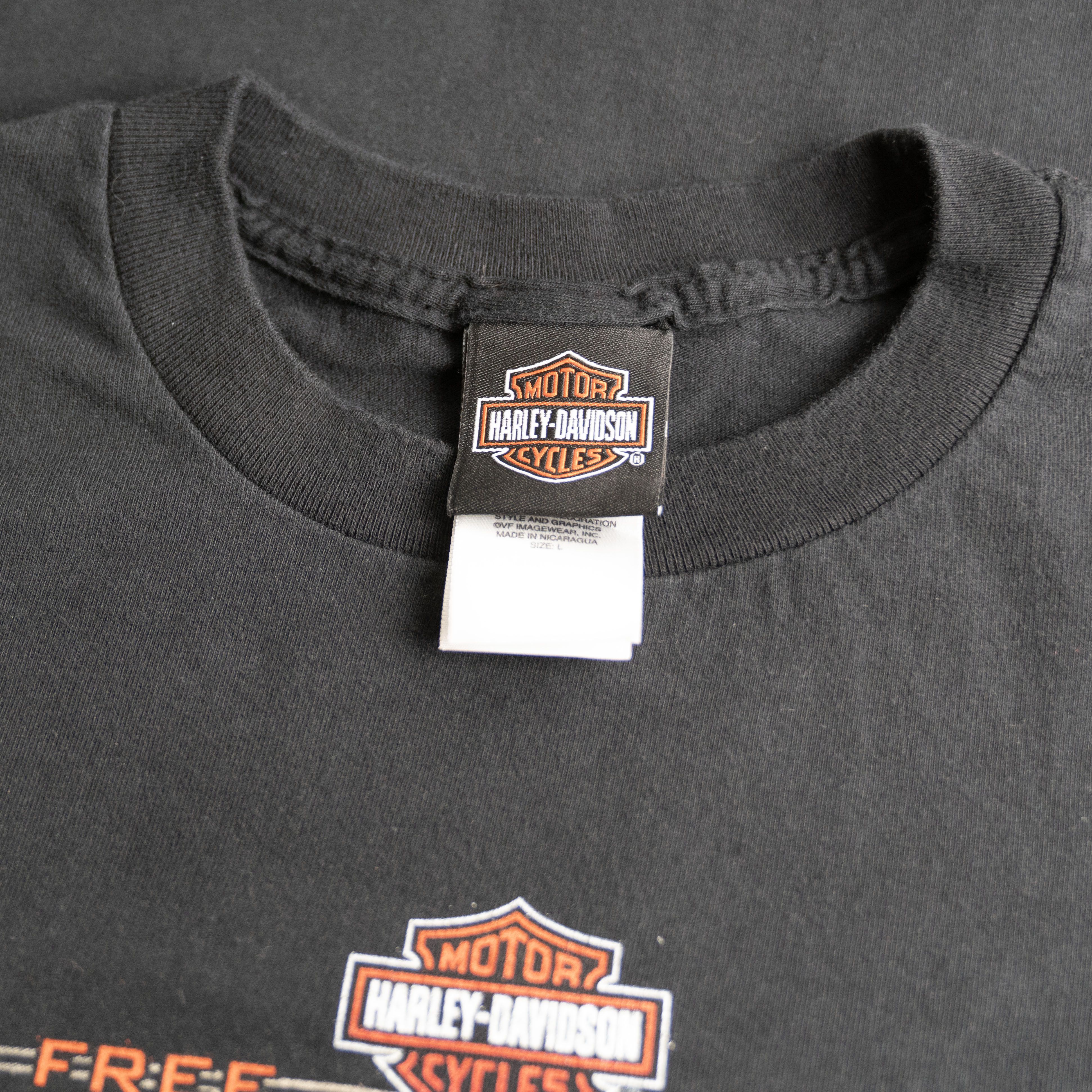 Harley Davidson Vintage 2010 Harley Davidson Orlando Florida Tee Shirt Size US L / EU 52-54 / 3 - 3 Thumbnail