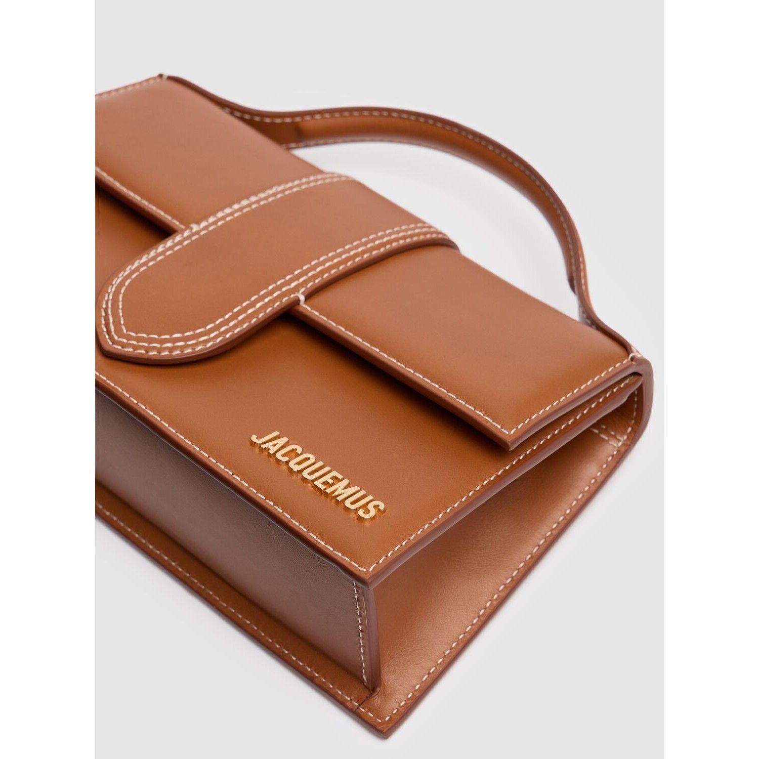 Jacquemus JACQUEMUS Le Grand Bambino Light Brown Leather Shoulder Bag Size ONE SIZE - 3 Thumbnail