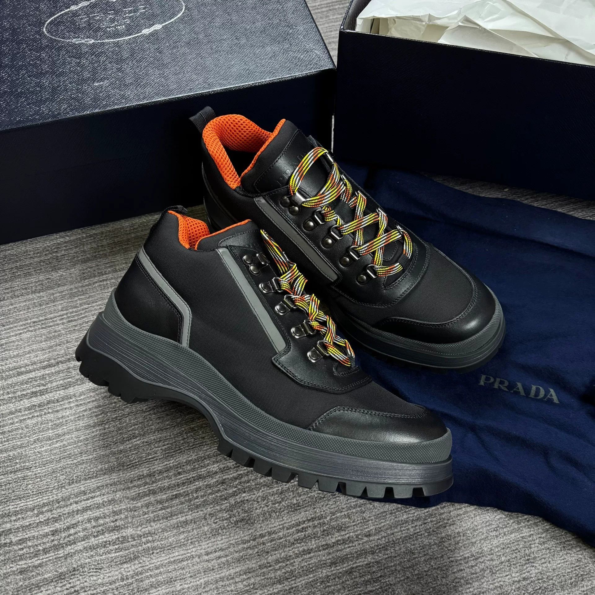 Prada PRADA Men's Casual Short Boots Sneakers Size US 10 / EU 43 - 1 Thumbnail