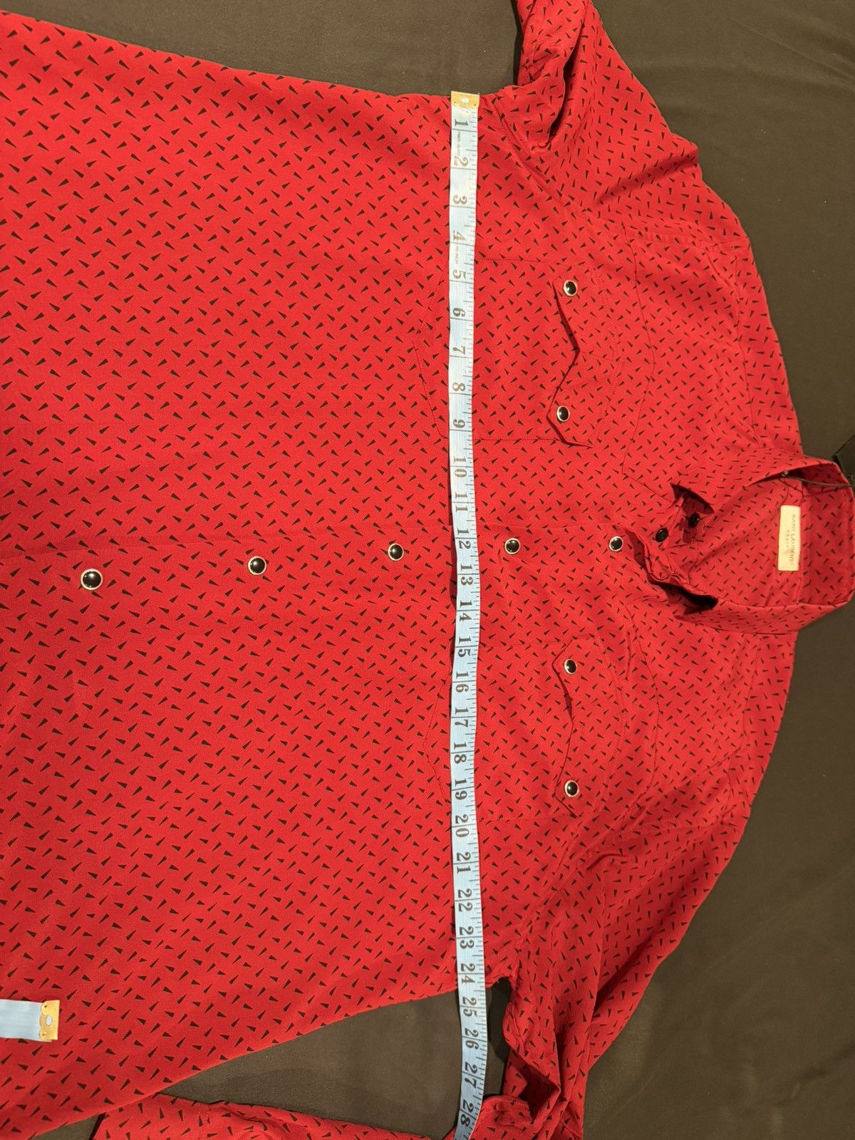 Saint Laurent Paris Saint Laurent mens silk western shirt. 43/17/XL. $1190 Size US XL / EU 56 / 4 - 9 Thumbnail