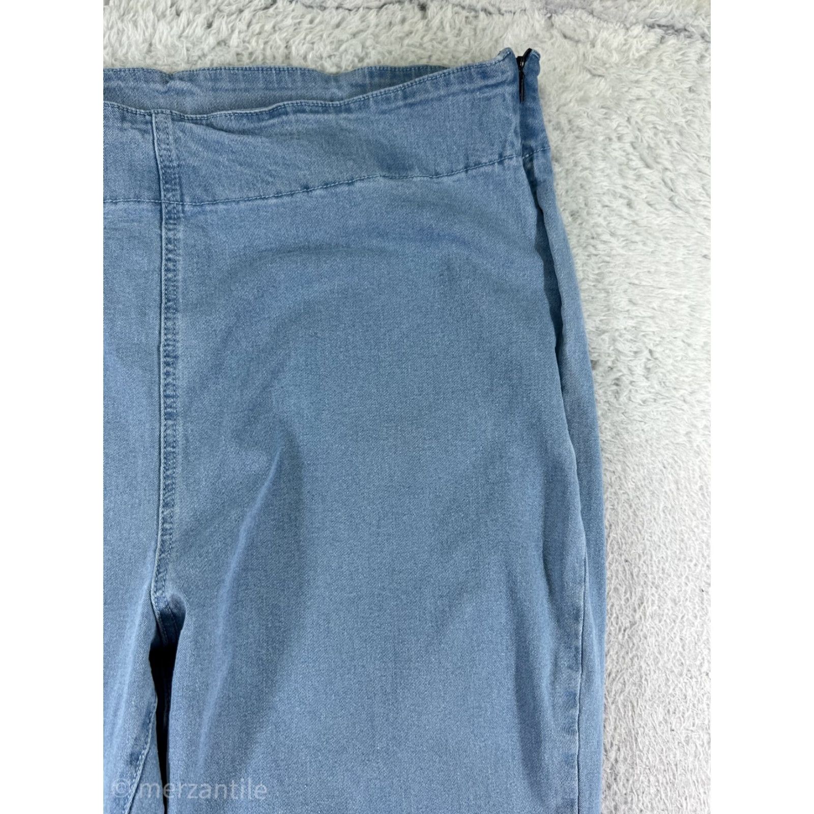 Shein SheIn Jeans Women 4XL Blue Denim Cotton Blend Stretch Flare Raw Hem Jeans Women 4XL Blue Denim Cotton Blend Stretch Flare Raw Hem Size 40" / US 18 - 7 Thumbnail