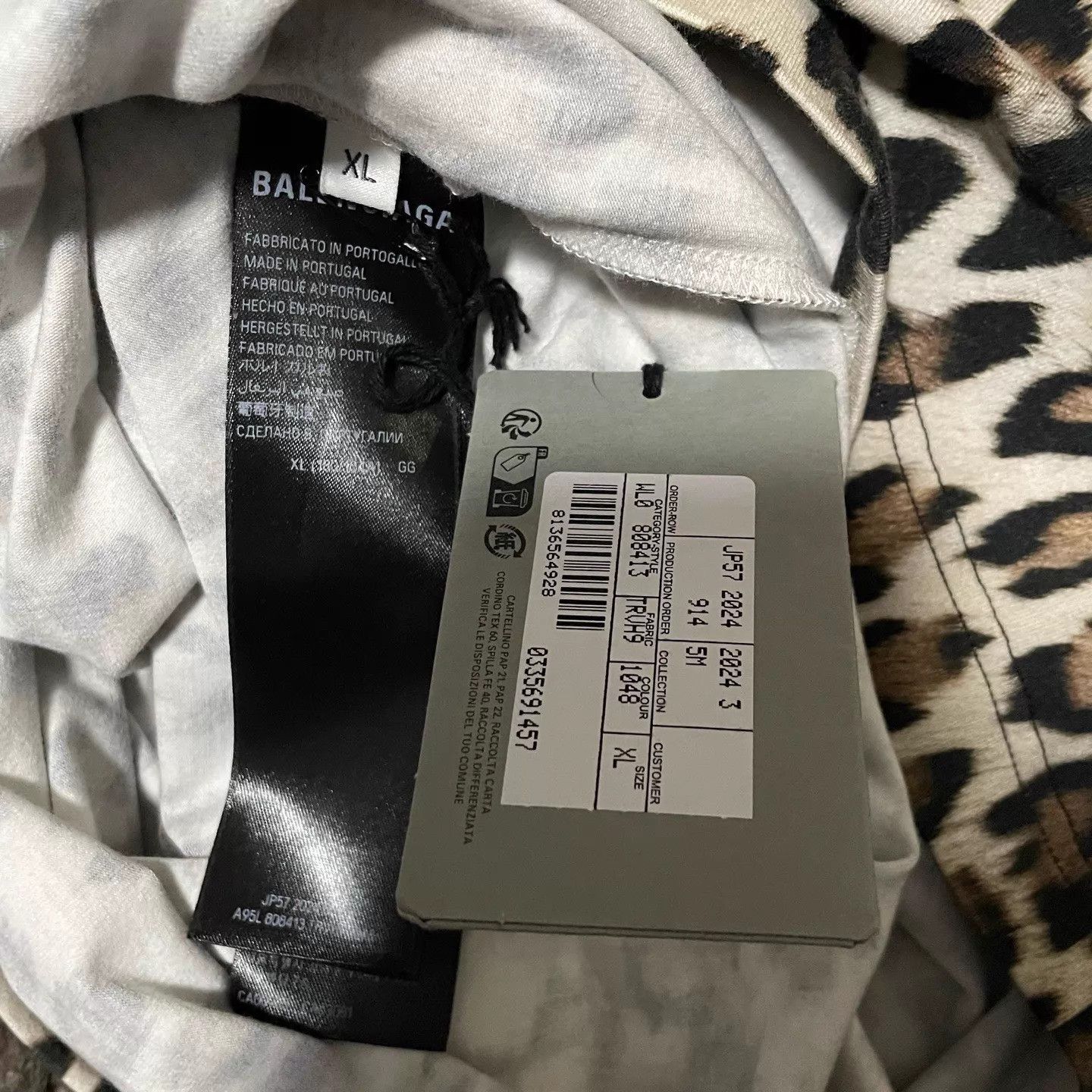 Balenciaga Balenciaga 24FW Leopard Print Short Sleeve Tee XL Size XL / US 12-14 / IT 48-50 - 6 Thumbnail