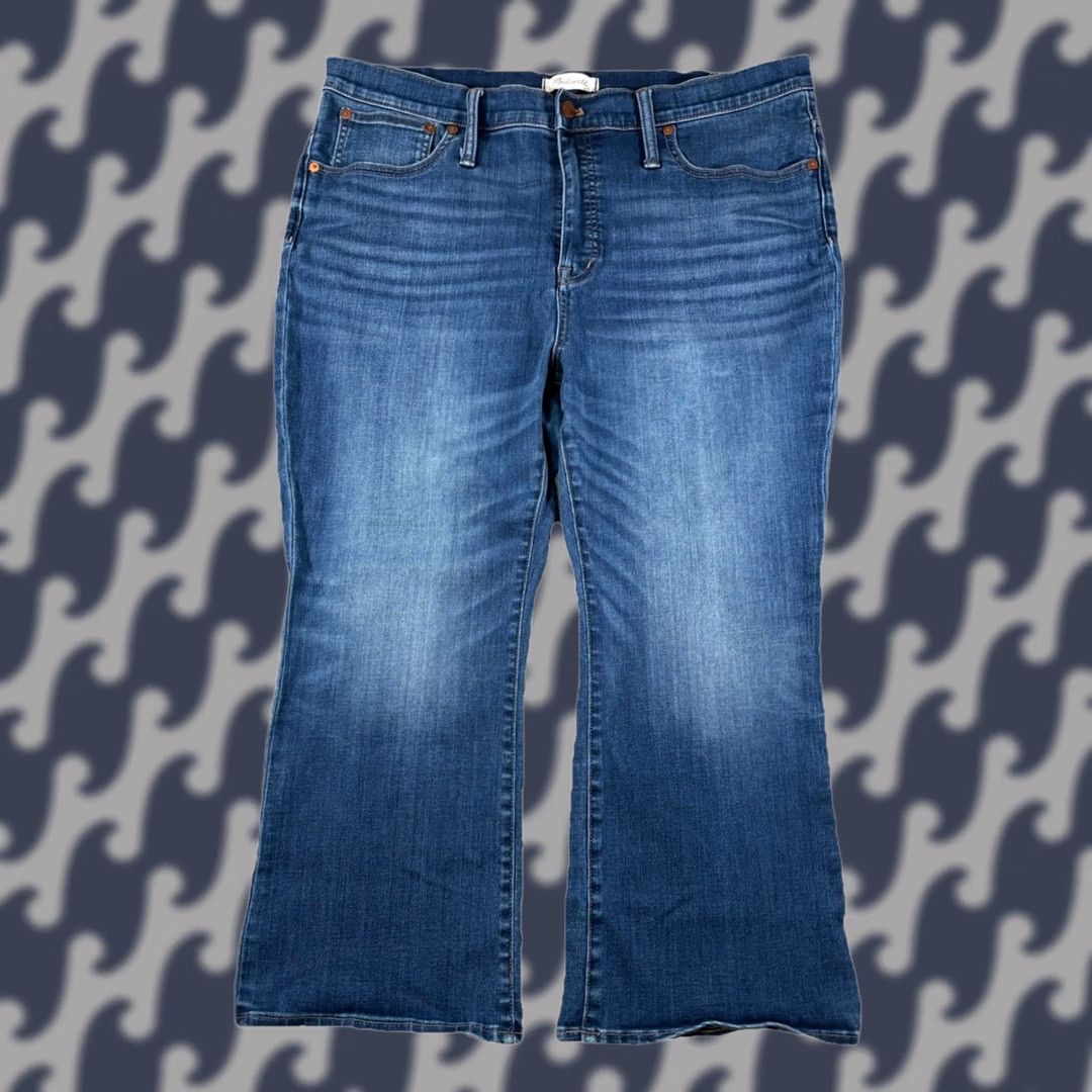 Madewell Madewell Cali Demi-Boot Denim Mid-Rise Jeans 34P Womens Pants Bootcut Blue Denim Size 24" / US 00 / IT 34 - 1 Thumbnail