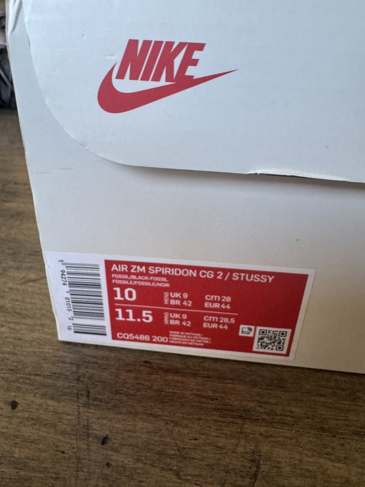 Nike × Stussy Stussy x Stussy Zoom Spiridon “Fossil” Size US 10 / EU 43 - 8 Thumbnail