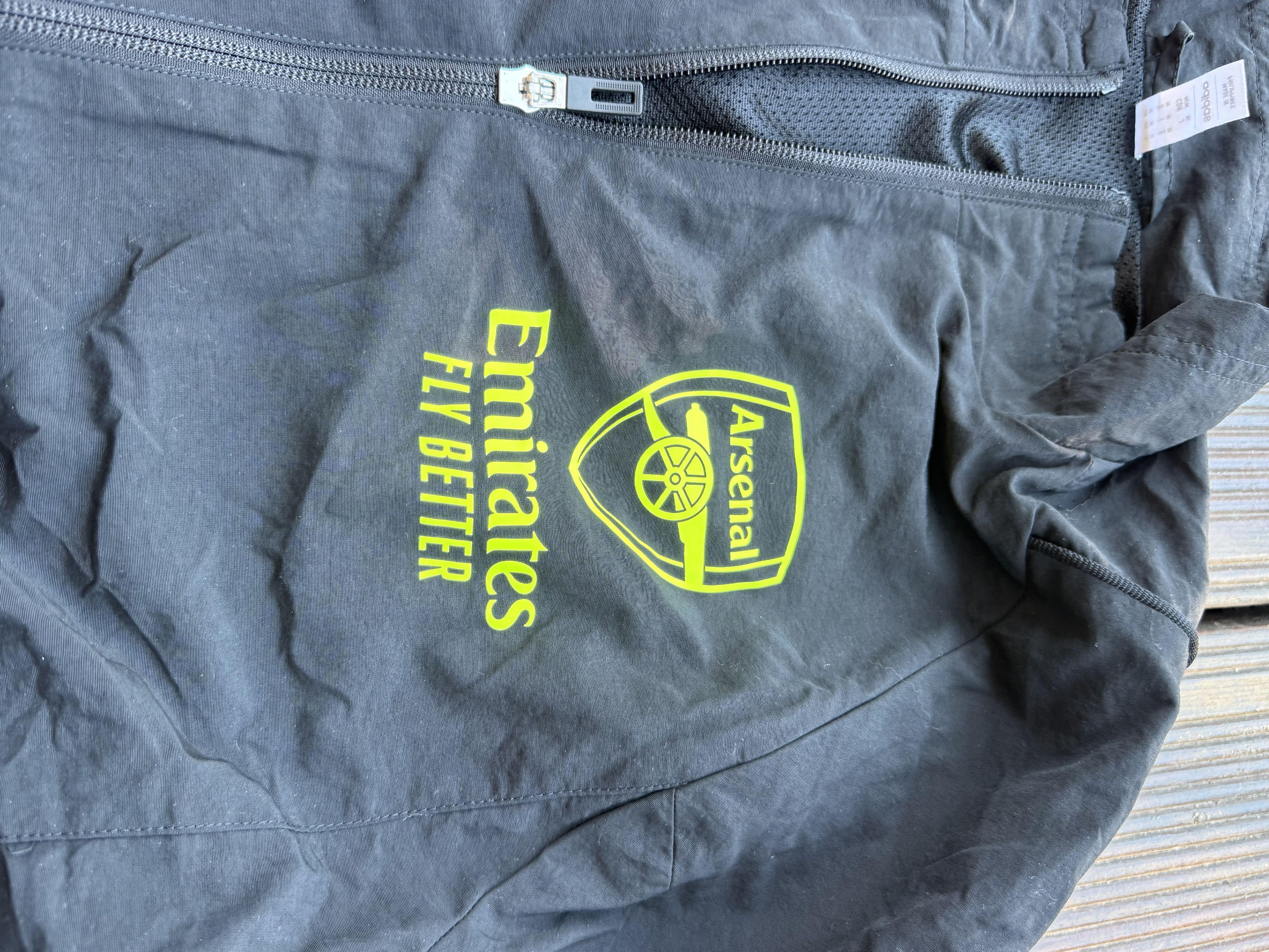 Adidas Adidas Arsenal Windbreaker Jacket Black Size M Size US M / EU 48-50 / 2 - 3 Thumbnail