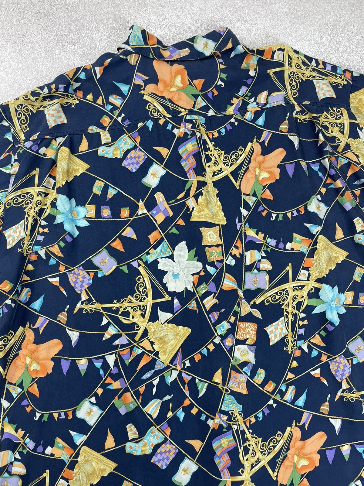 Leonard Paris × Vintage Leonard Paris Vintage Printed Silk Shirt Size US XXL / EU 58 / 5 - 9 Thumbnail