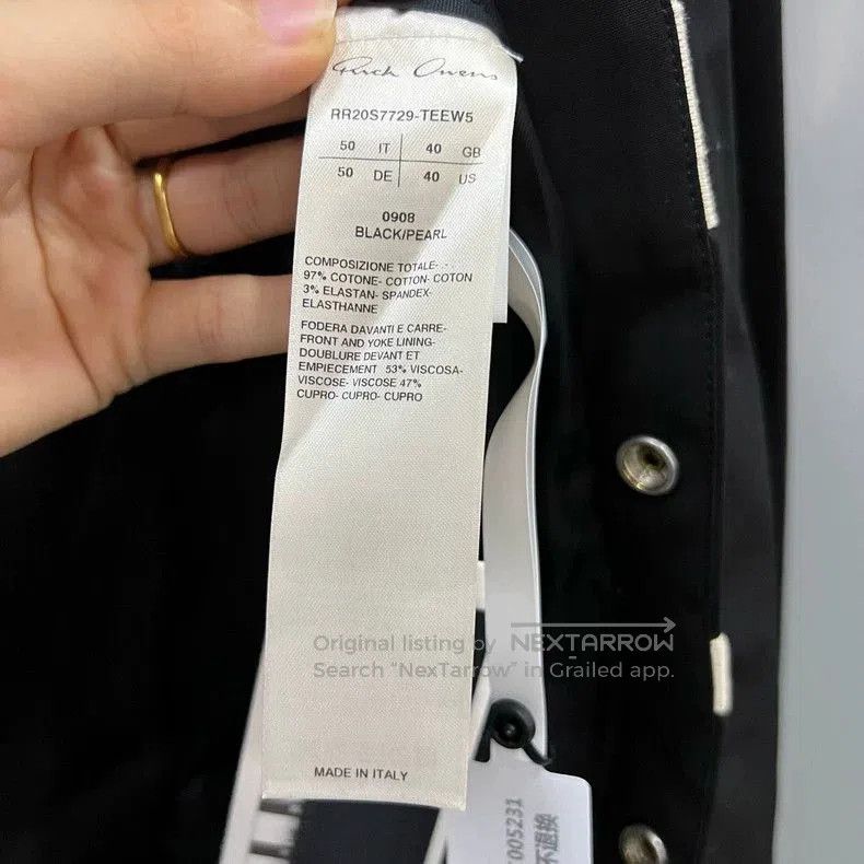Rick Owens Rick Owens Spliced strap lapel jacket. Size US L / EU 52-54 / 3 - 4 Thumbnail
