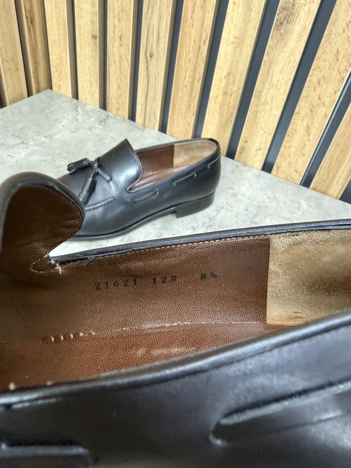 Fratelli Rossetti Fratelli Rossetti Black Tassel Loafers Men’s Size 8 1/2 Size US 9.5 / EU 42-43 - 16 Thumbnail