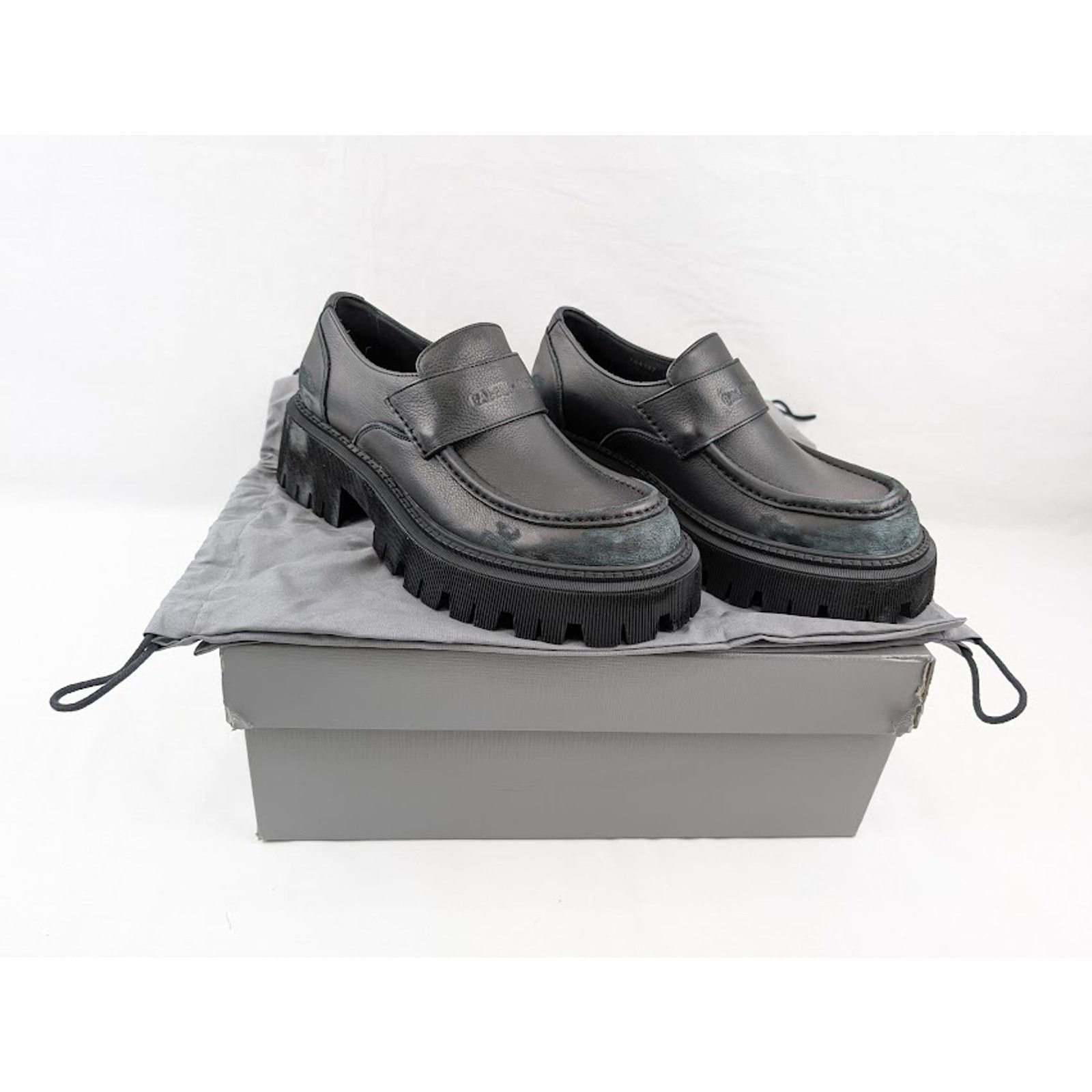 Balenciaga o1rshd1 Q:2 / Tractor Loafers L20 in Black Size US 11 / EU 44 - 20 Thumbnail