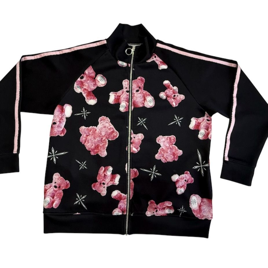 Japanese Brand TRAVAS TOKYO Pink Teddy Bear AOP Zip Sweatshirt Size L / US 10 / IT 46 - 1 Thumbnail