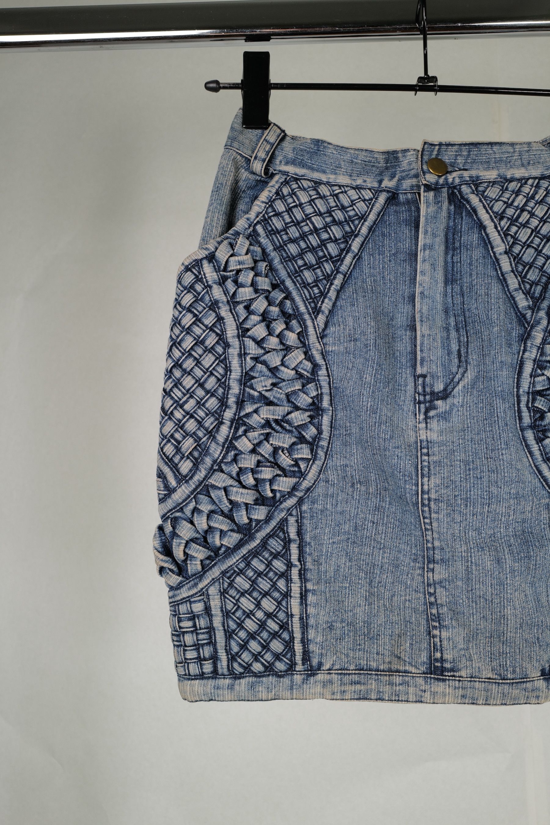 KTZ KTZ PLEATED DENIM SKIRT XS Size 27" / US 4 / IT 40 - 7 Thumbnail
