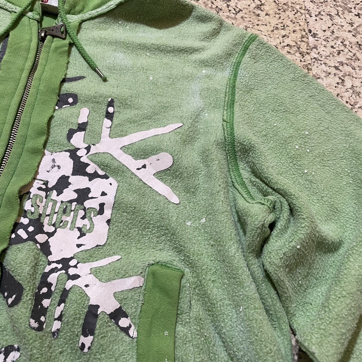 Diesel Vintage Diesel Y2k Grunge Style Distressed Full-Zip Hoodie Size XL / US 12-14 / IT 48-50 - 8 Thumbnail