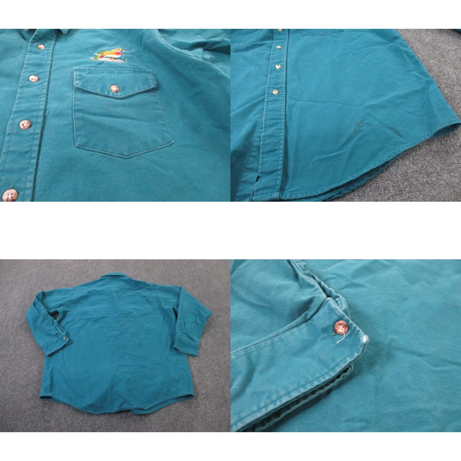 Vintage VINTAGE Winter Run Shirt Mens 2XL Canvas Heavy Work USA Made Duck Hunting Blue Cotton Canvas Button-Up with Pockets Size US XXL / EU 58 / 5 - 8 Thumbnail