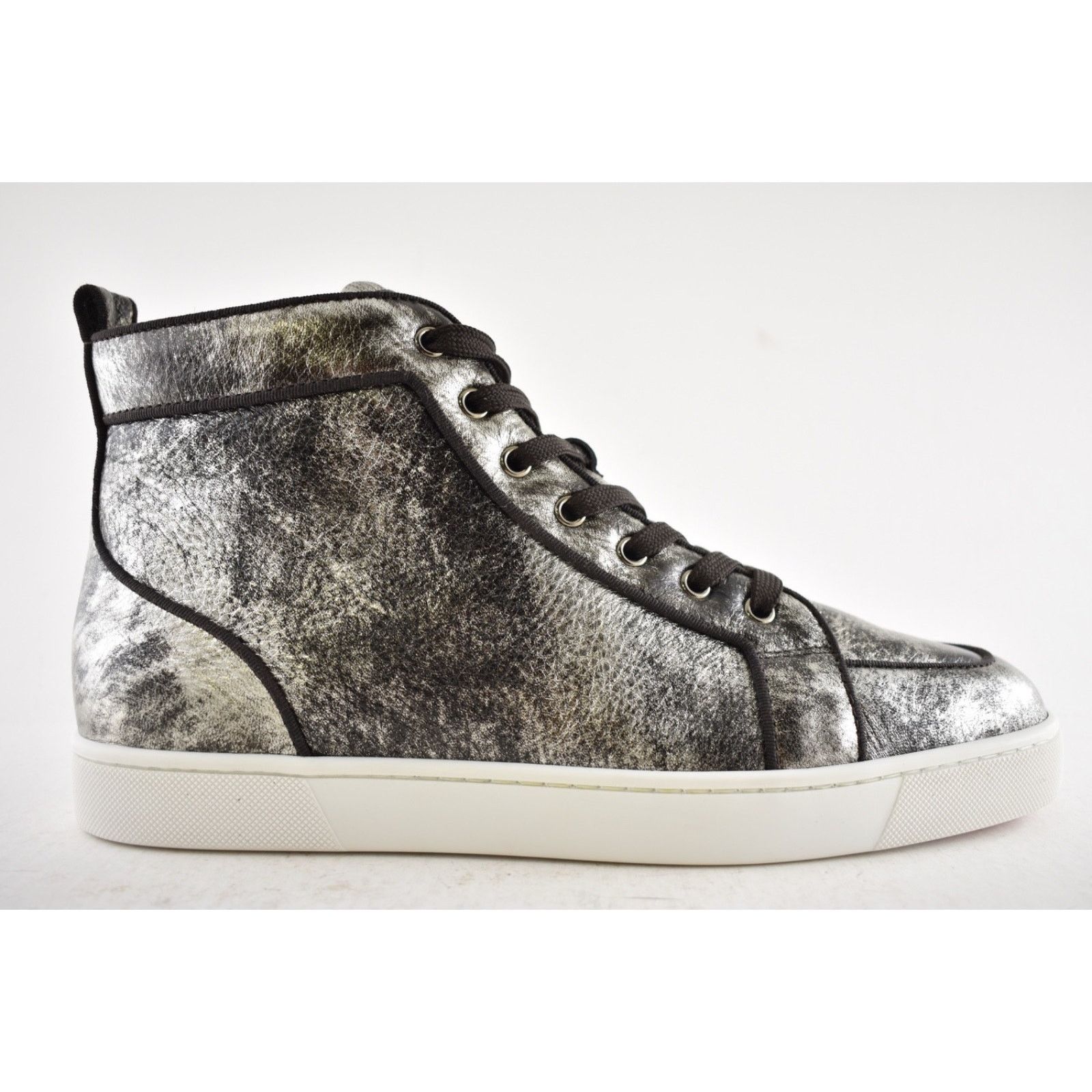Christian Louboutin Christian Louboutin Mens Rantus Orlato Flat Silver Brown Size US 11 / EU 44 - 2 Thumbnail