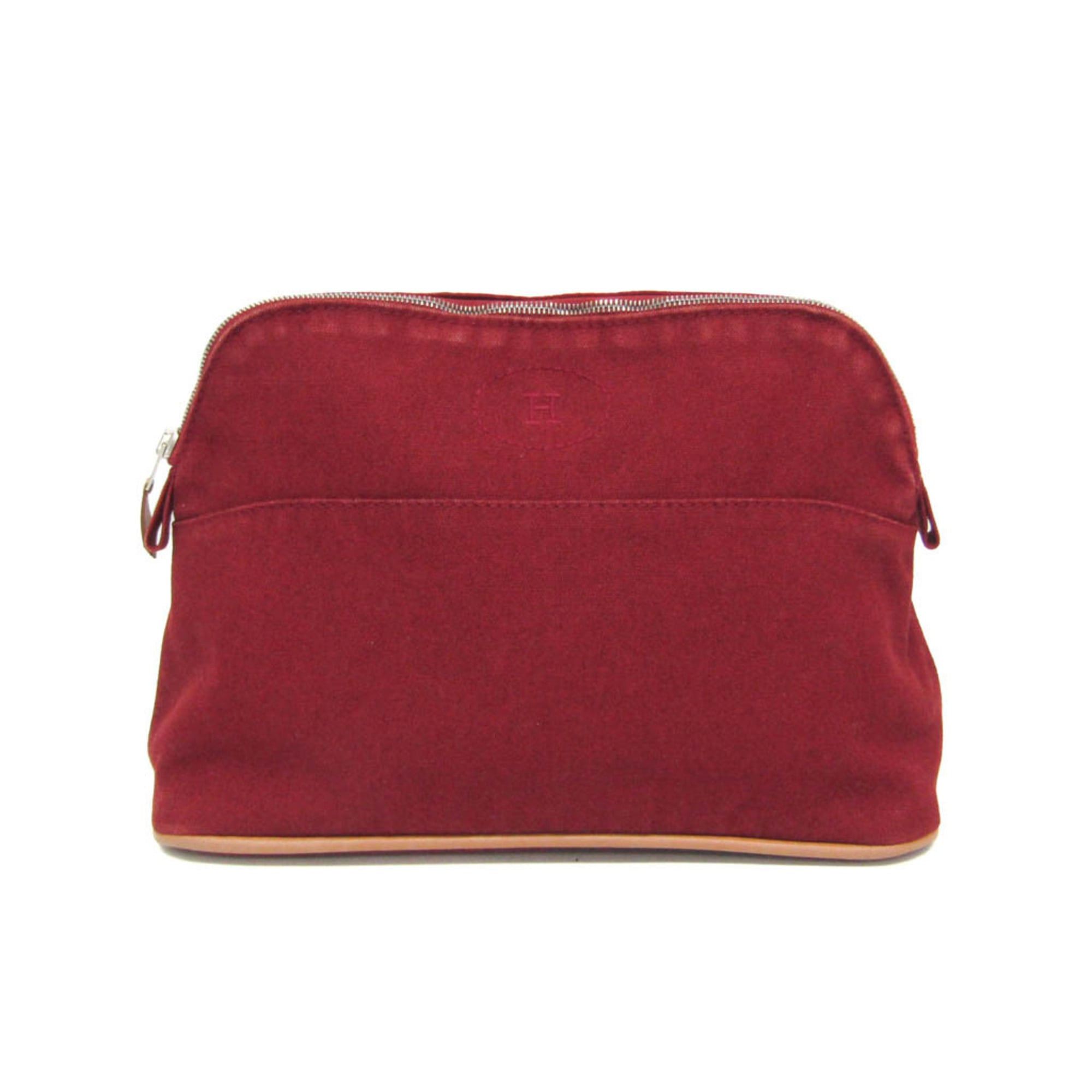 Hermes Hermes Bolide MM Women's Cotton,Leather Pouch Bordeaux,Brown Size ONE SIZE - 1 Thumbnail