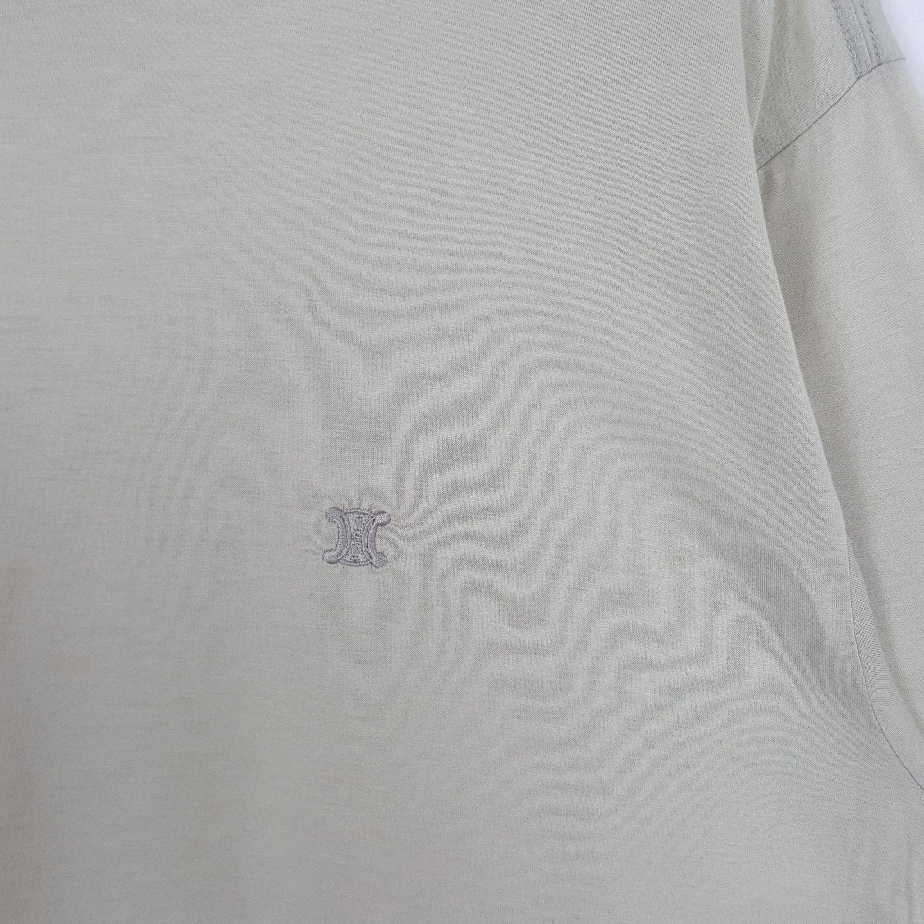 Celine × Vintage Vintage Celine Homme Italian Brand Plain Tshirt Size US M / EU 48-50 / 2 - 2 Thumbnail