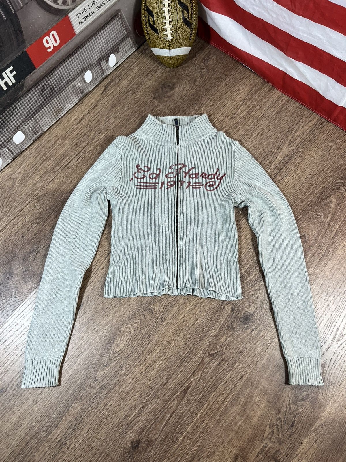 Ed Hardy Ed Hardy Exclusive Rose Death Track Jacket Sweater Size XL / US 12-14 / IT 48-50 - 2 Thumbnail
