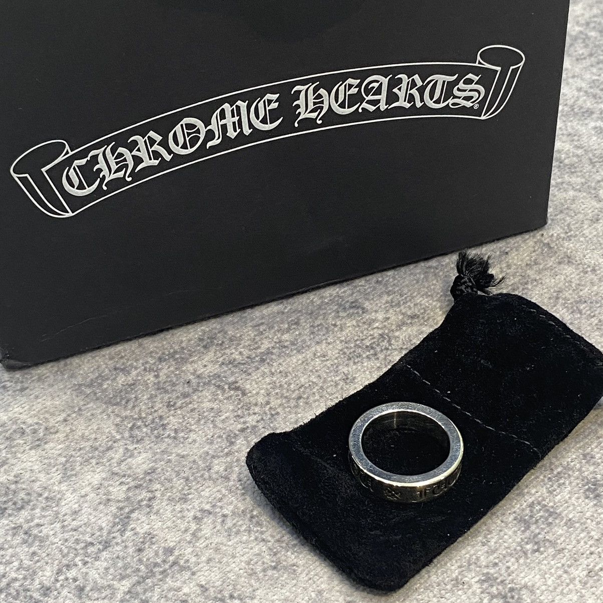 Chrome Hearts Chrome Hearts FUCK YOU 6MM Space Ring silver Size ONE SIZE - 2 Thumbnail