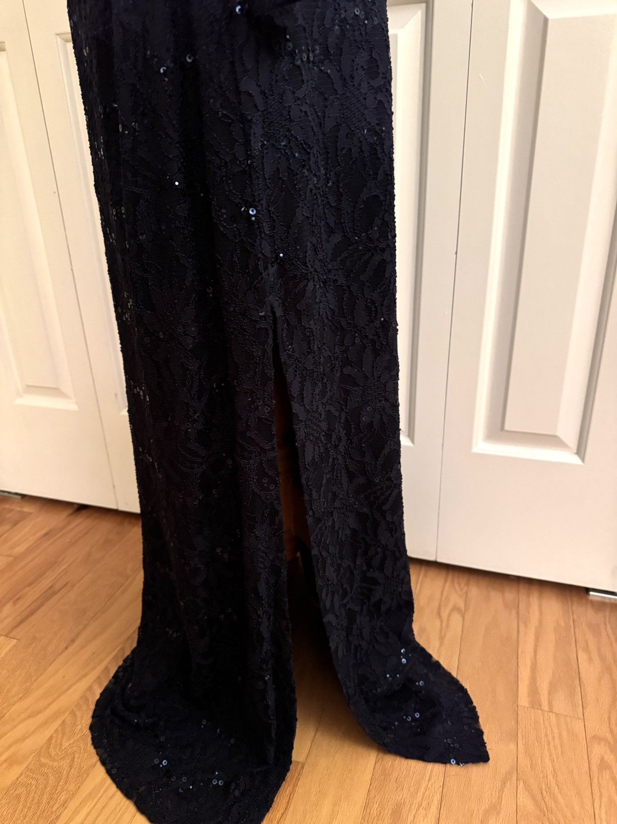 Lauren Ralph Lauren LAUREN Ralph Lauren Evening Navy Lace Long Dress 16 NWT Size XXL / US 16-18 / IT 52-54 - 5 Thumbnail