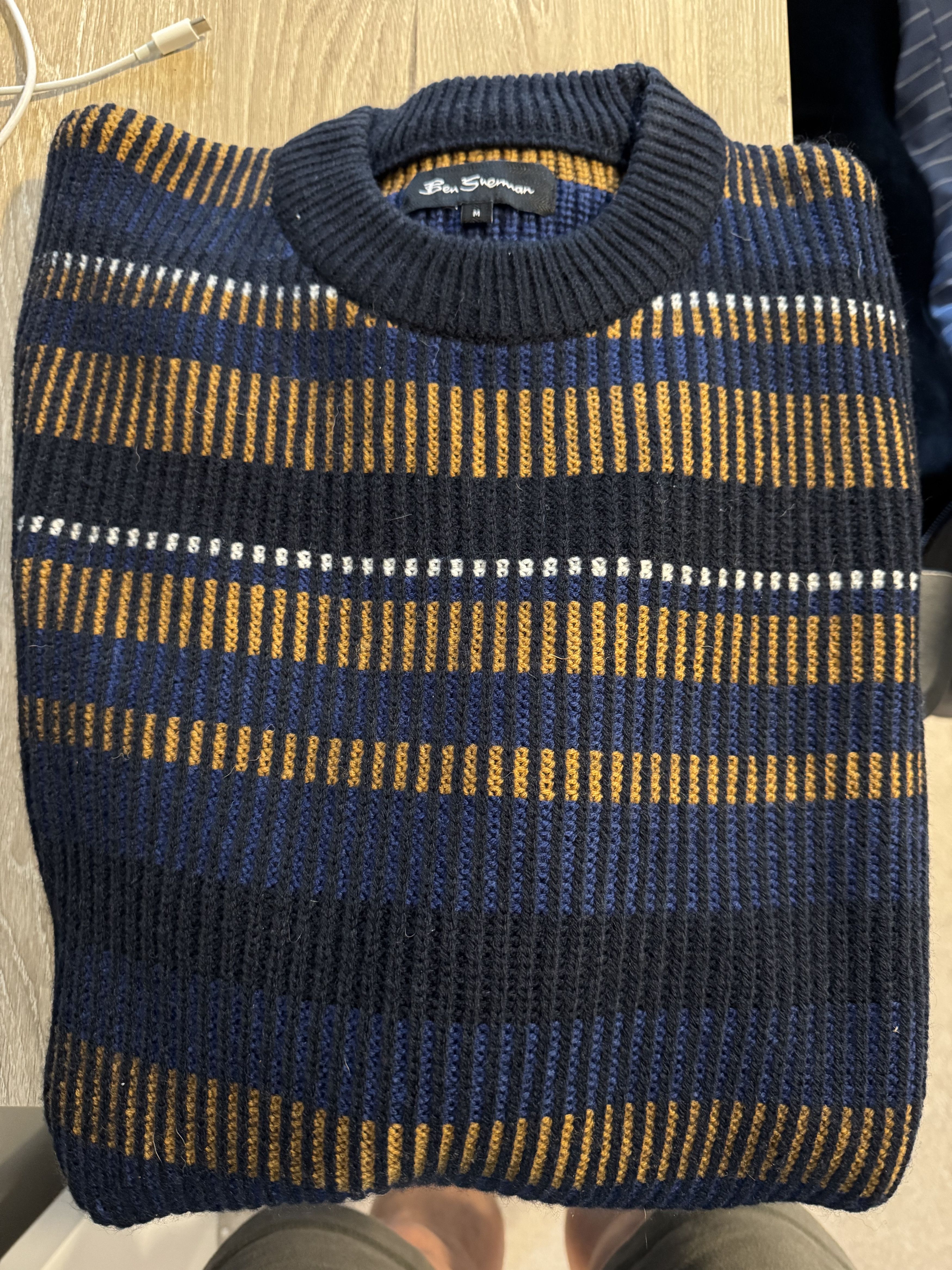 Ben Sherman B by Ben Sherman Stripe Knit Sweater Size US M / EU 48-50 / 2 - 1 Thumbnail