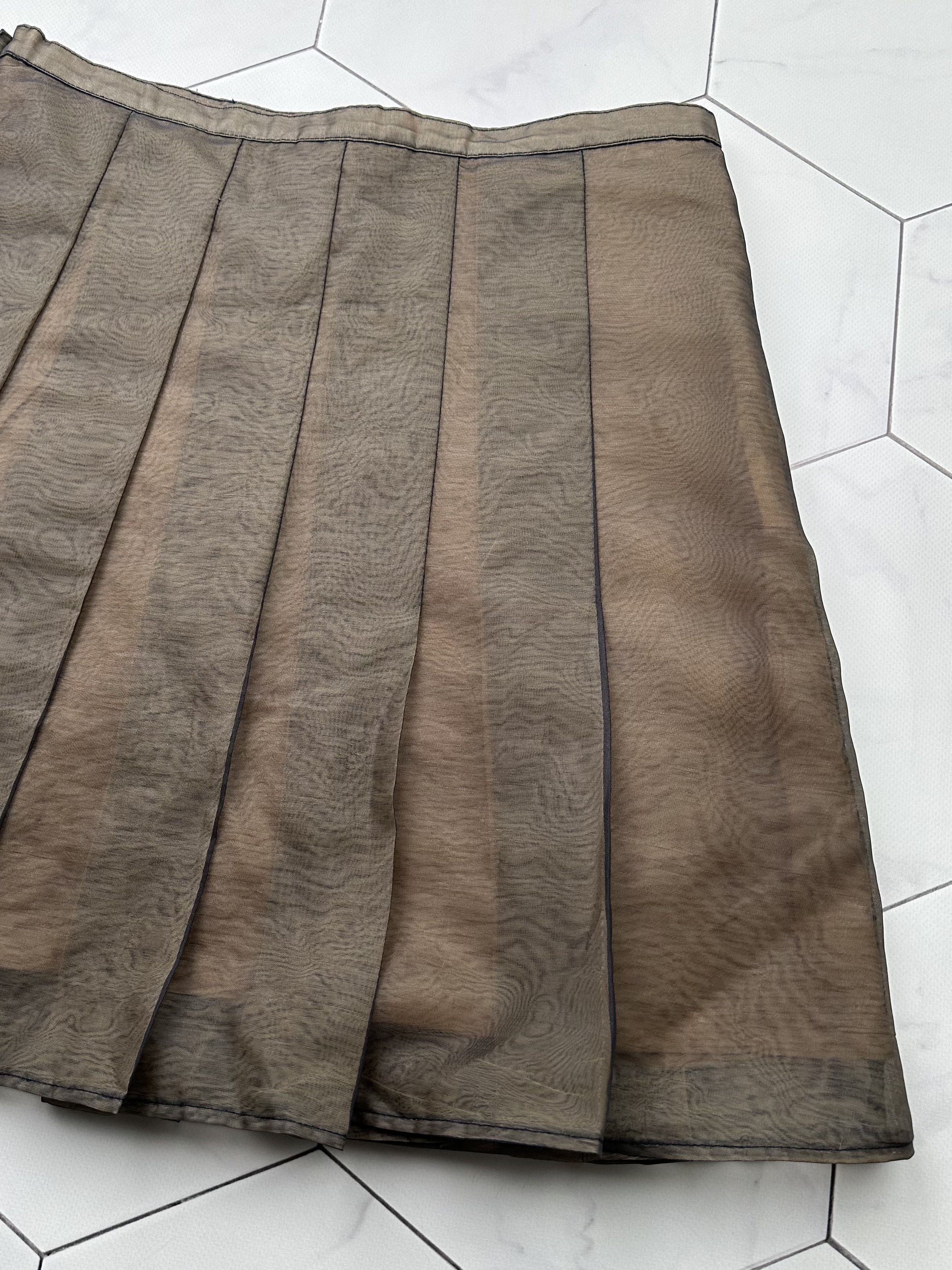 Japanese Brand Vintage Flare Mesh Mini Skirt D15E2 B4 Size 27" / US 4 / IT 40 - 7 Thumbnail