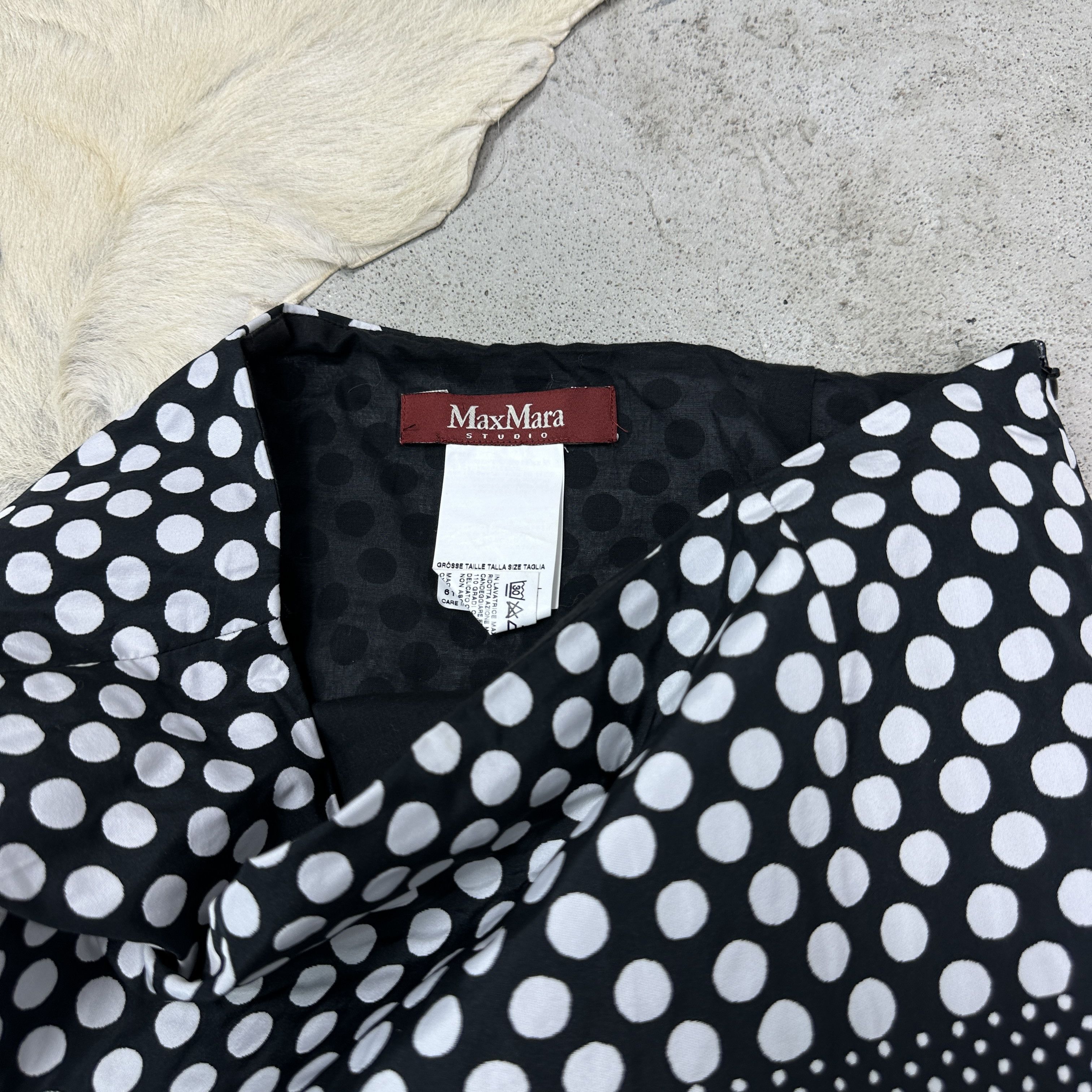 Max Mara Vintage Avant Garde Polka Dot Max Mara Skirt Y2K Size 25" / US 0 / IT 36 - 3 Thumbnail
