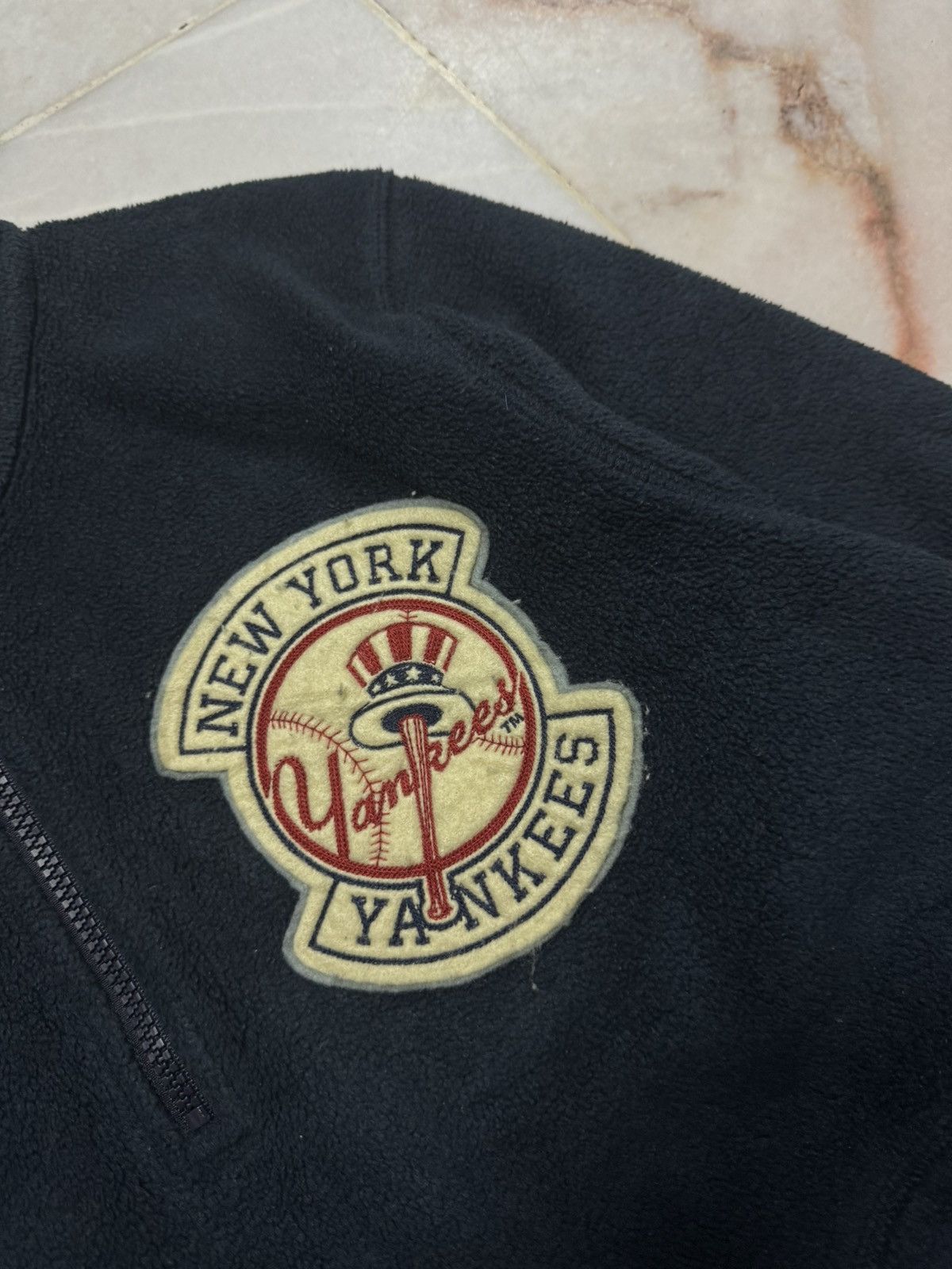 New York Yankees 💥90s STYLE💥VINTAGE 2007s MLB X UNIQLO HALFZIPPER SWEATER Size US L / EU 52-54 / 3 - 8 Thumbnail