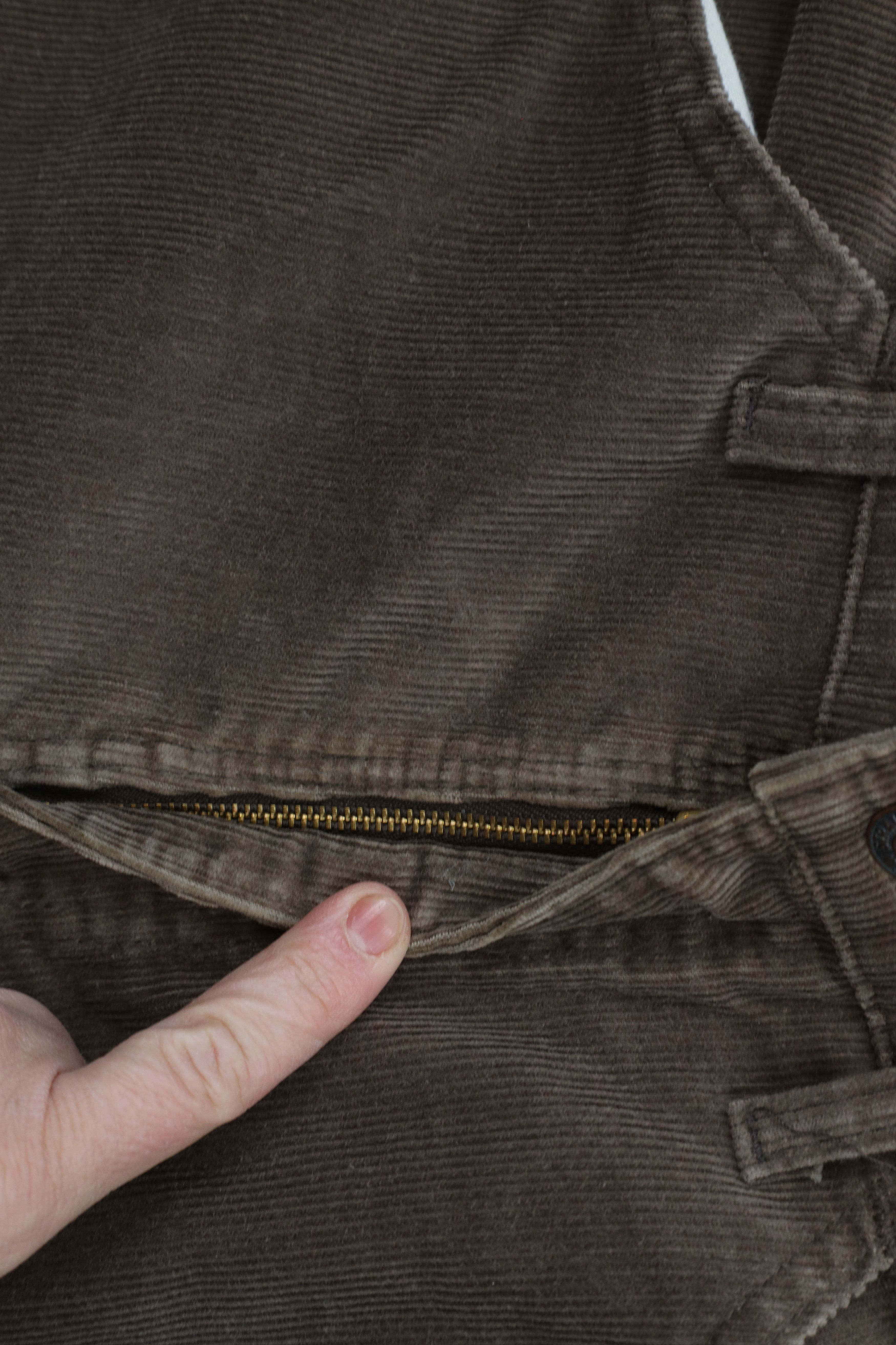 Levi's × Vintage Vintage 70s 80s Levis Leg Corduroy Chino Pants Brown USA Size US 32 / EU 48 - 6 Thumbnail