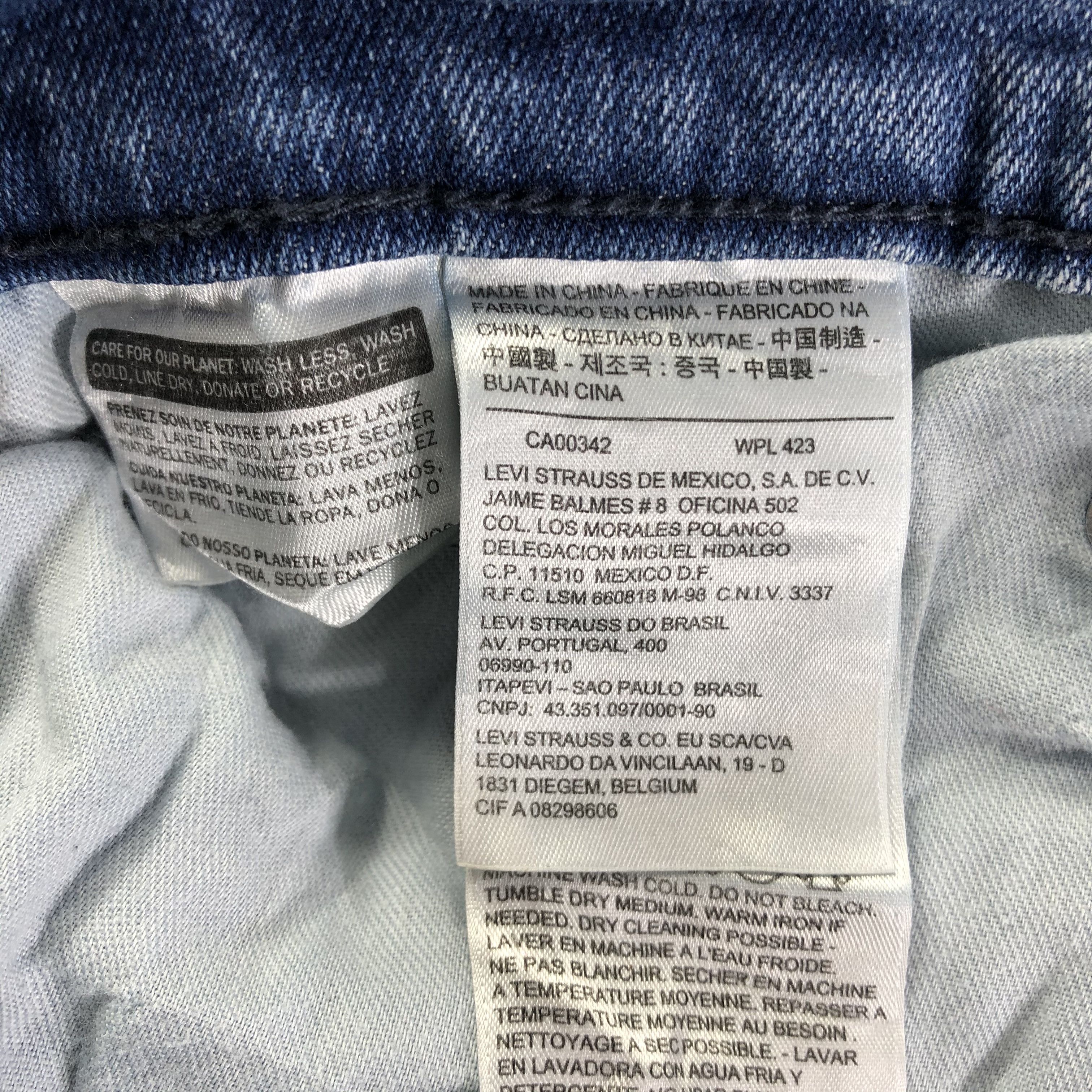 Levi's Vintage Blue Wash Levis 514 Jeans-J3354 Size US 34 / EU 50 - 9 Thumbnail