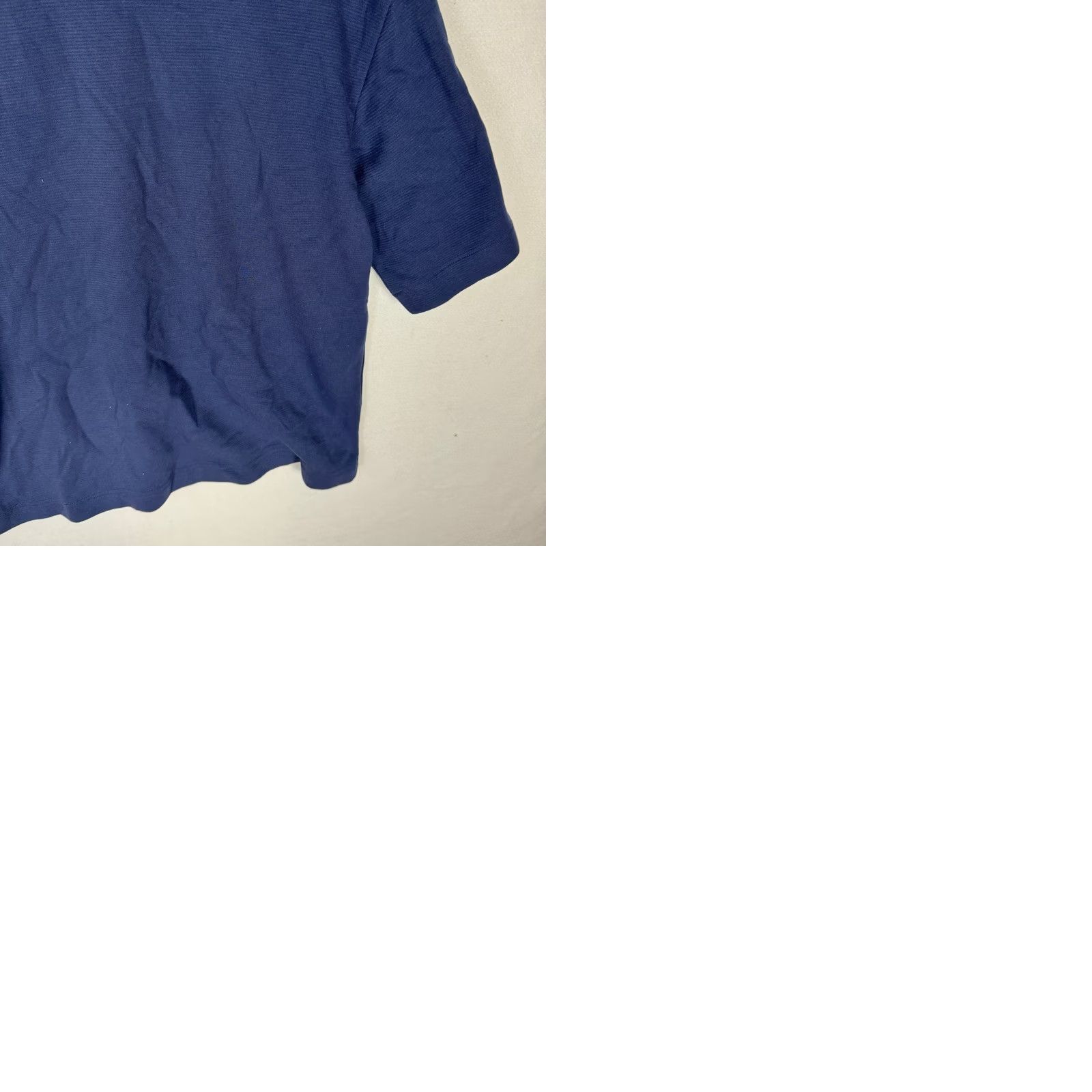 Vintage Mode of One Mens Ottoman Tee Caspian Waters Navy Blue Ribbed T-Shirt Medium NEW Size US M / EU 48-50 / 2 - 9 Thumbnail