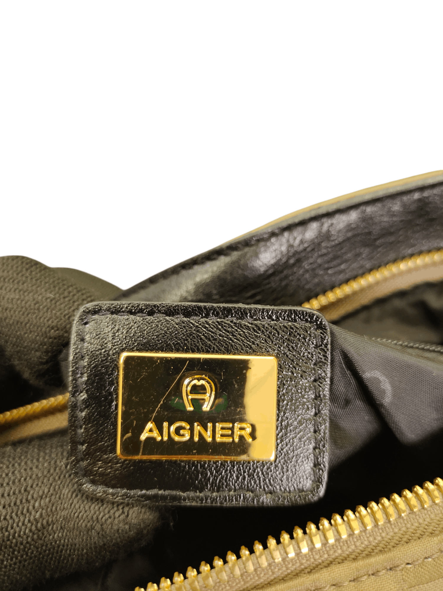 Aigner Vintage Aigner Zucca Logo Cotton Leather Sling Shoulder Bag Size ONE SIZE - 12 Thumbnail
