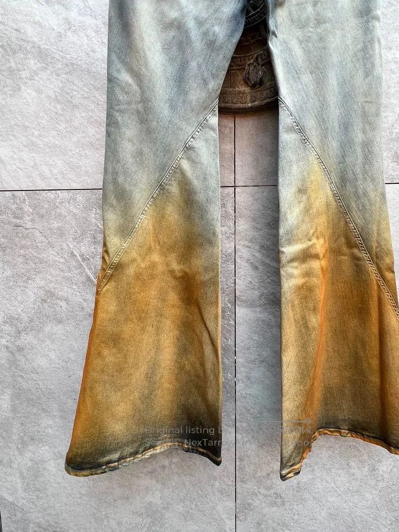 Rick Owens Rick Owens Gradient Flared Denim Pants. Size US 31 - 5 Thumbnail