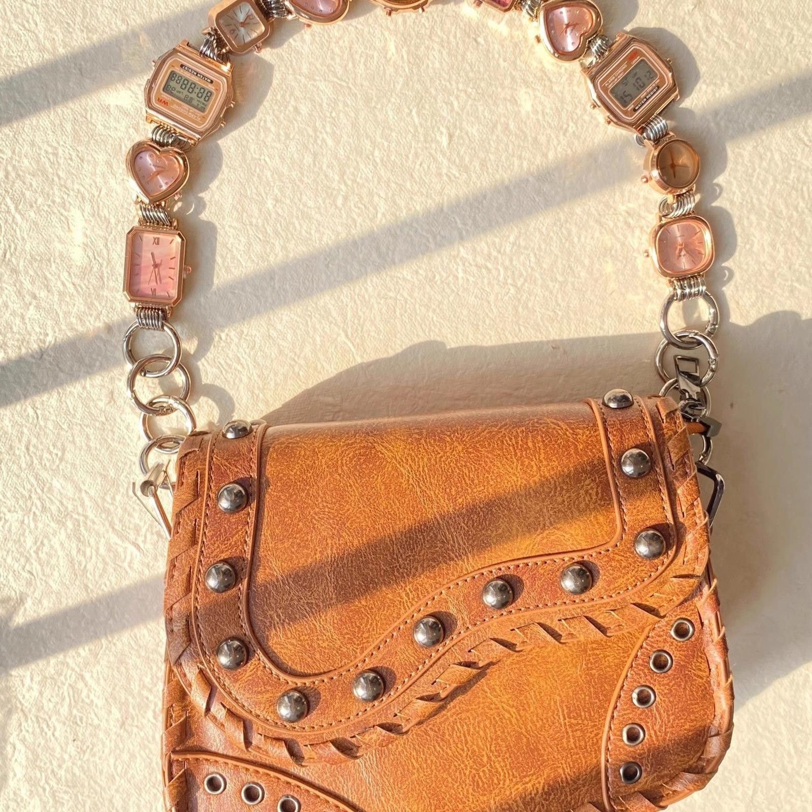 Other Rivet Saddle Bag – Dial Strap, Large Crossbody Fit Size ONE SIZE - 4 Thumbnail