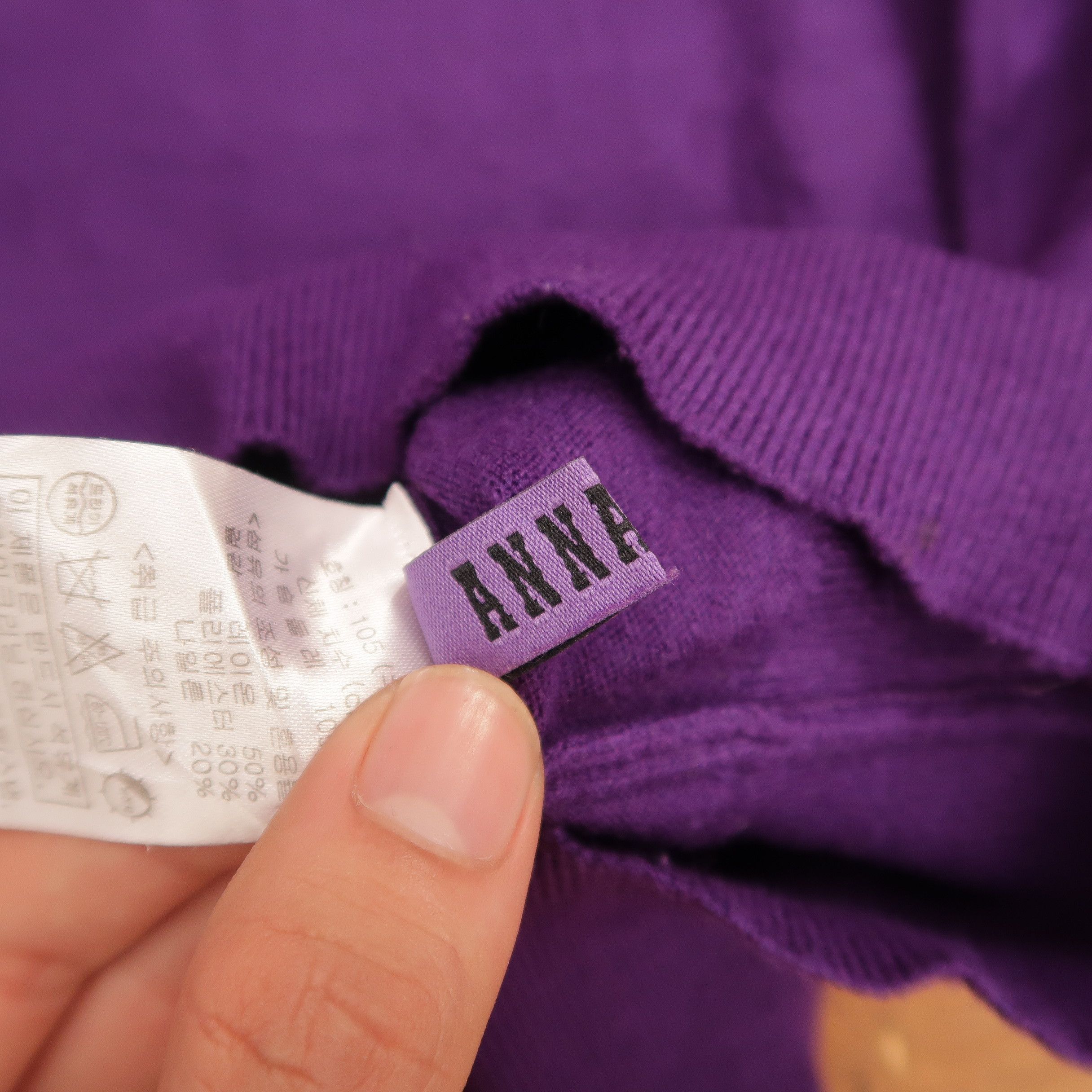 Japanese Brand 2000s Anna Sui Big Spell Out Fuzzy Knit Sweater Size US M / EU 48-50 / 2 - 10 Thumbnail