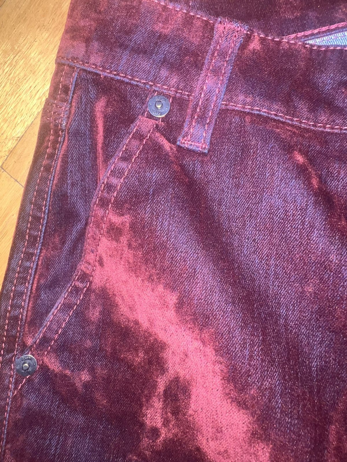 Kith Kith colden velour velvet red carpenter pants jeans 30 Size US 30 / EU 46 - 4 Thumbnail