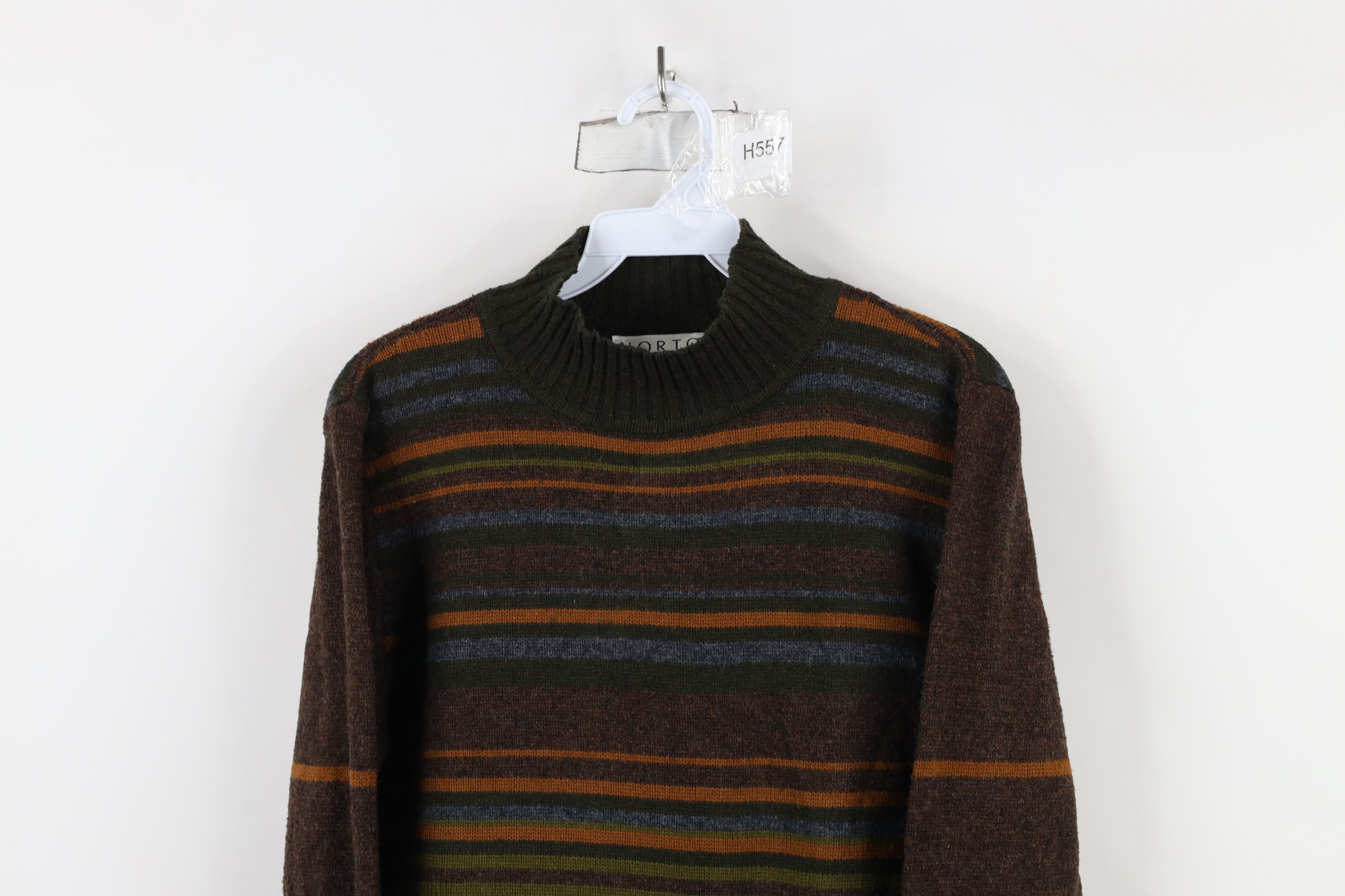 Vintage Vintage 90s Streetwear Wool Blend Knit Mock Neck Sweater Size M / US 6-8 / IT 42-44 - 2 Thumbnail