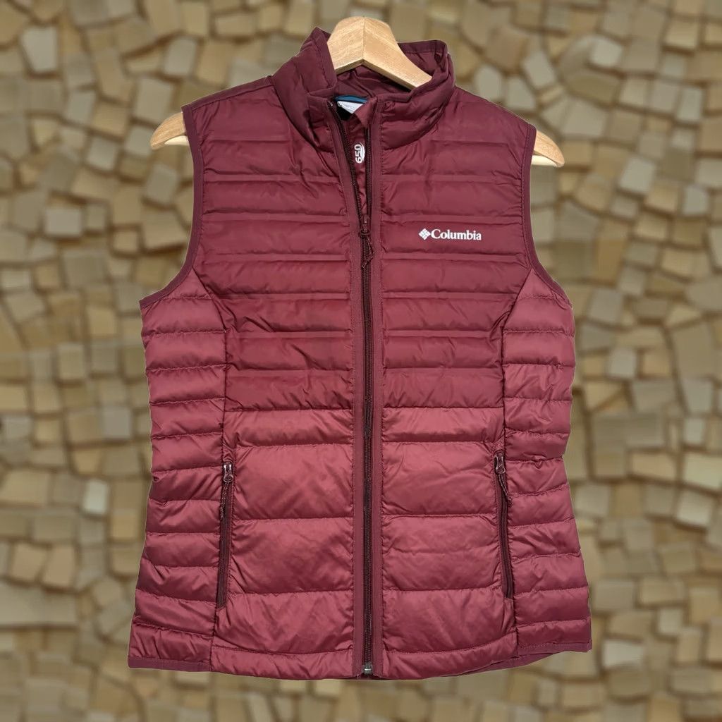 Vintage Columbia Vest Women’s Small Red Puffer Zip Down Quilted Outdoor Size S / US 4 / IT 40 - 1 Thumbnail