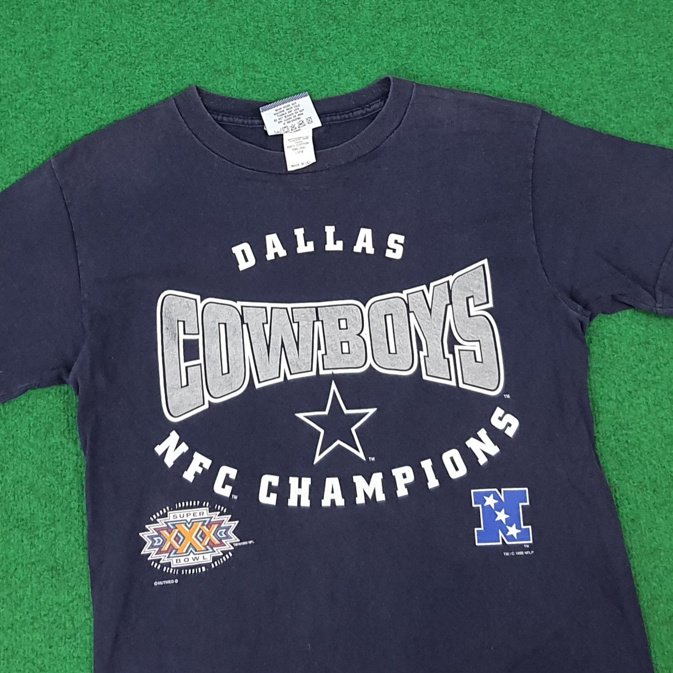 Lee Vintage 90s Lee Dallas Cowboys Single Stitch Tshirt C276N57 Size US S / EU 44-46 / 1 - 2 Thumbnail