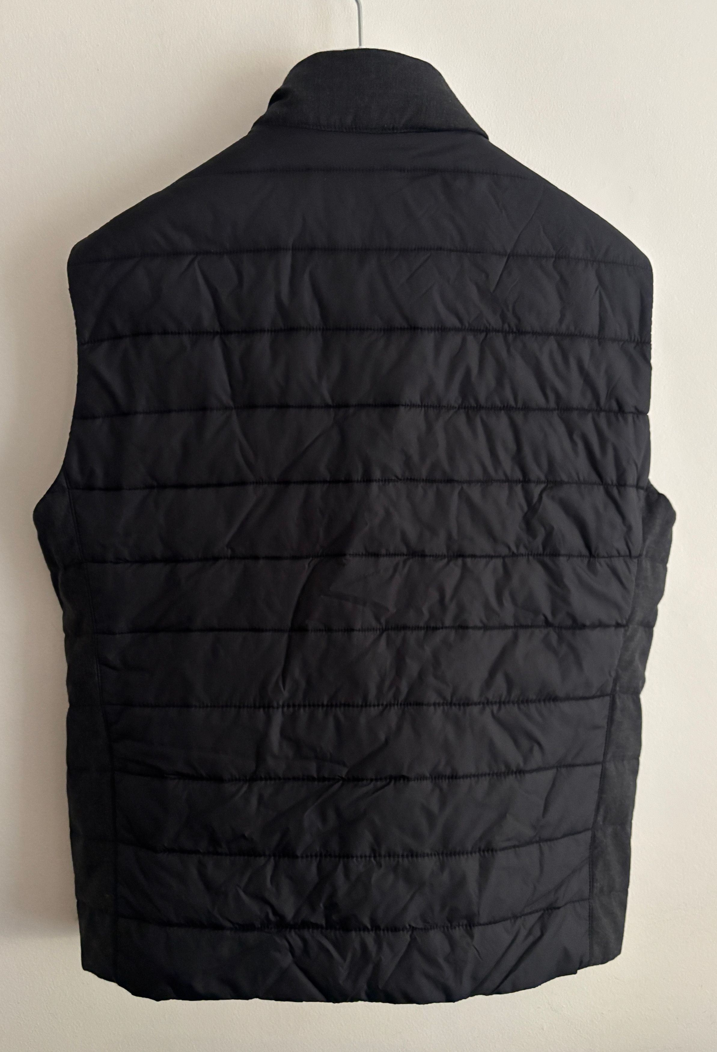 Saks Fifth Avenue $335 Quilted Zip Grey Wool Nylon Vest - 42/ Large-XL Size US L / EU 52-54 / 3 - 5 Thumbnail