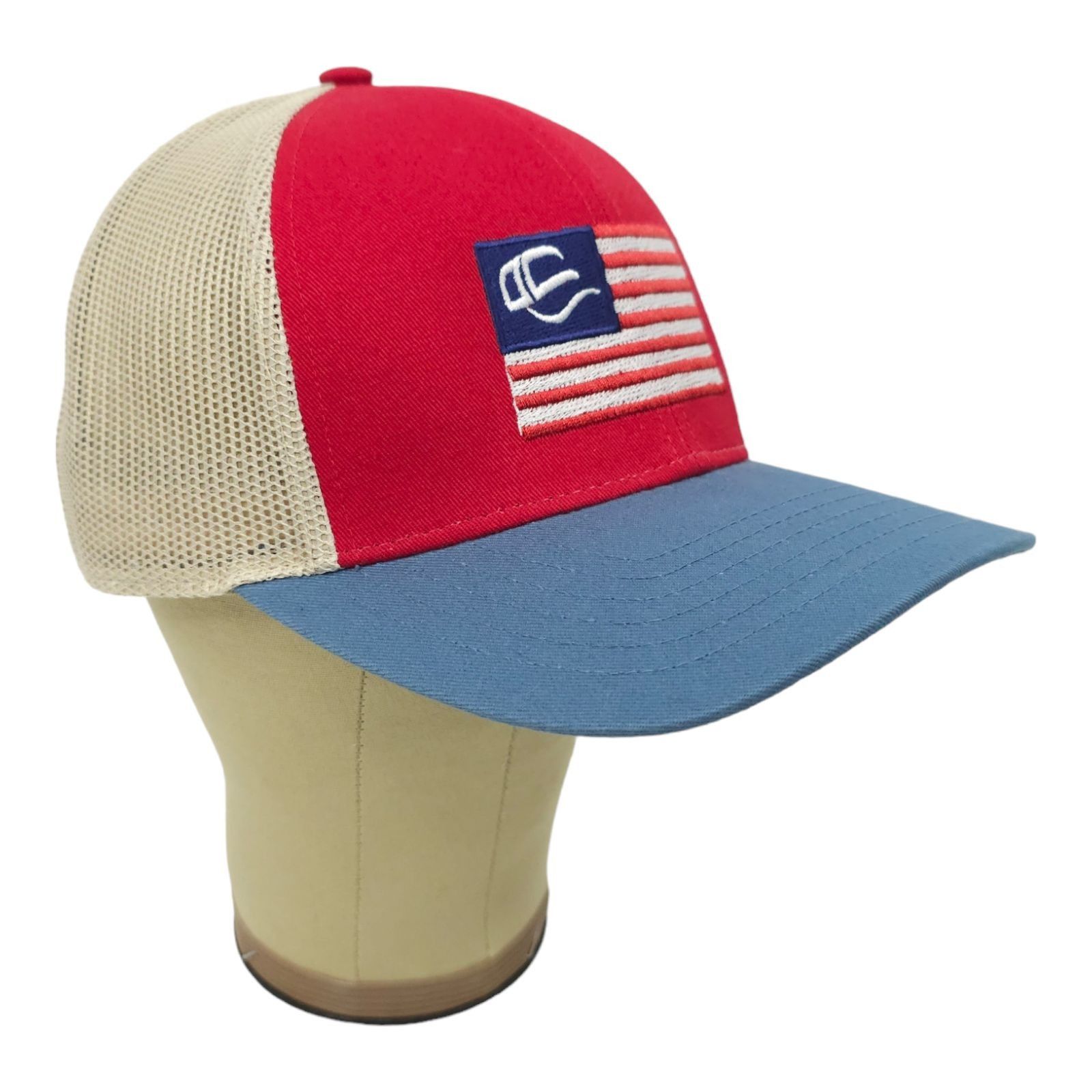 Other Outdoor Cap Embroidered Flag Mesh Snapback Cap Trucker Hat Size ONE SIZE - 3 Thumbnail