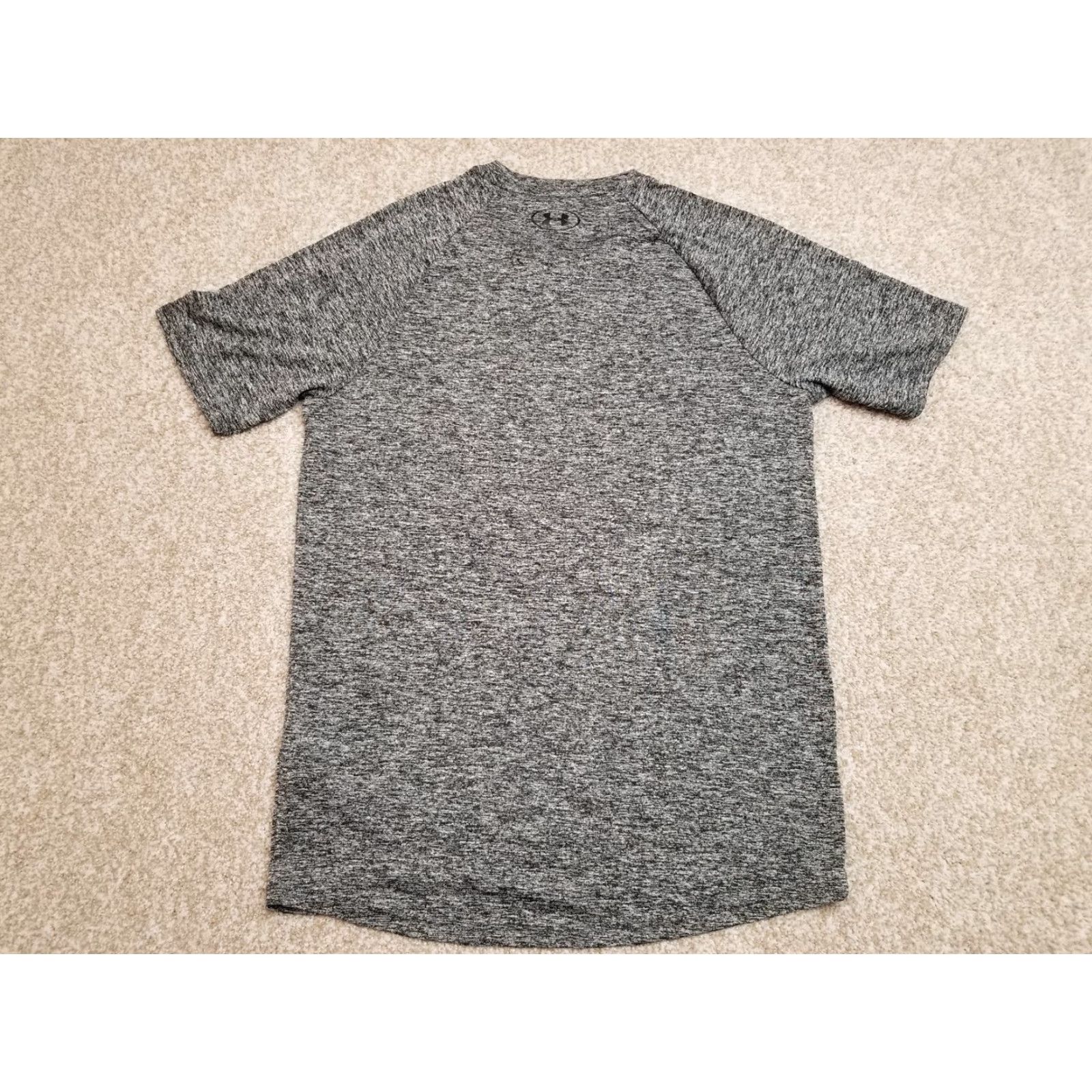 Under Armour VINTAGE Under Armour Tech TEE Shirt Mens Small Dark Gray Loose HeatGear 100% Polyester Size US S / EU 44-46 / 1 - 5 Thumbnail