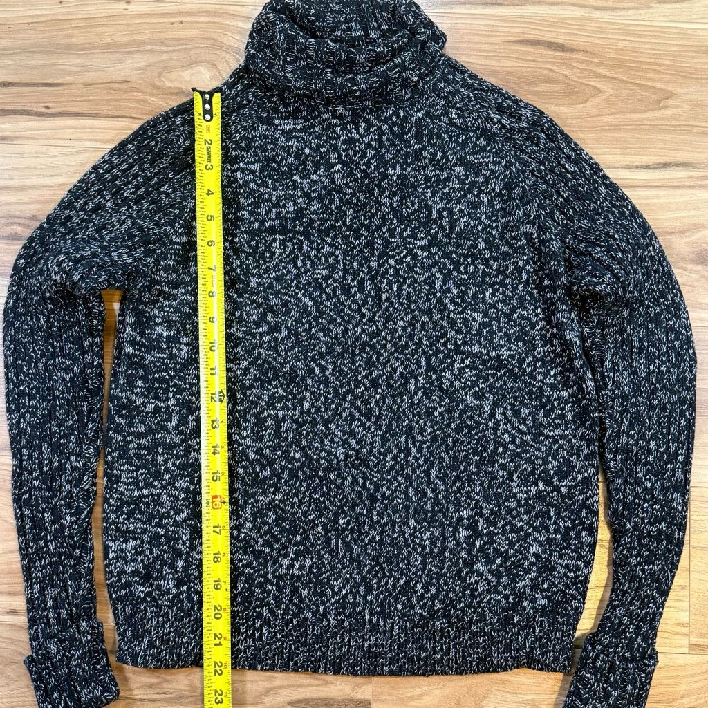 Mossimo Mossimo XL Marled Black White Turtleneck Sweater Cotton Warm Size US XL / EU 56 / 4 - 6 Thumbnail