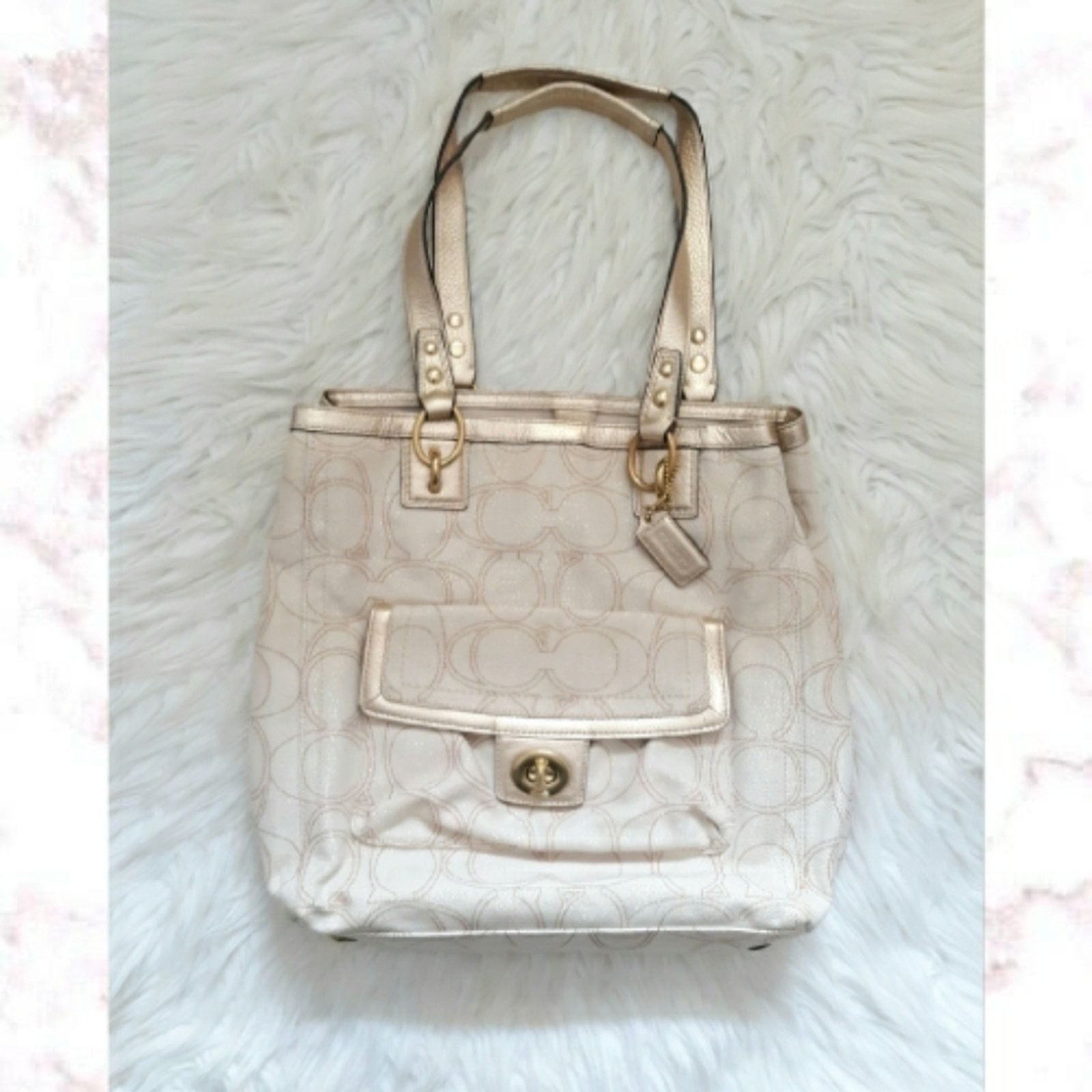Coach Coach Penelope Linen/Leather Handbag Size ONE SIZE - 2 Thumbnail